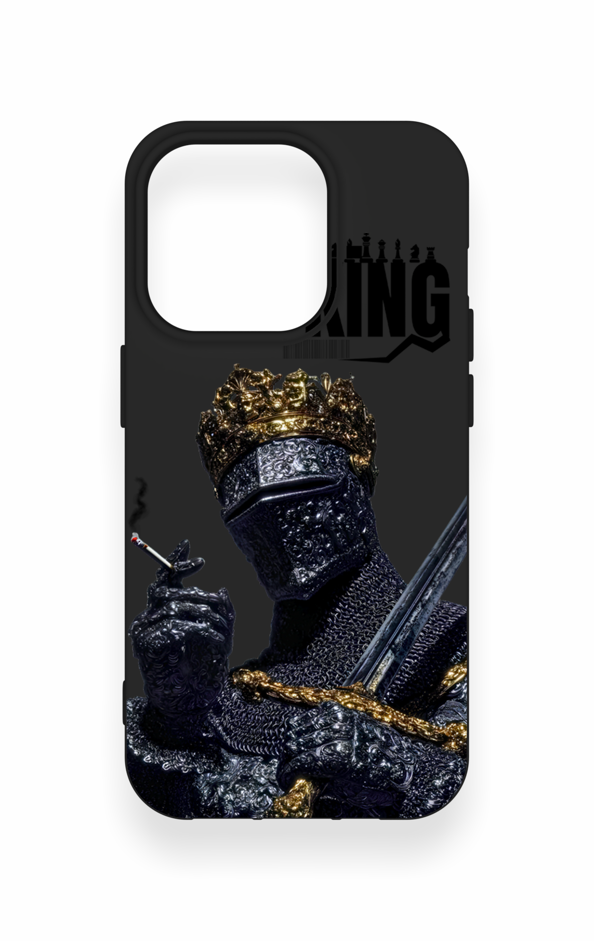 iPhone 14 Pro Uyumlu King Desenli Silikon Kılıf