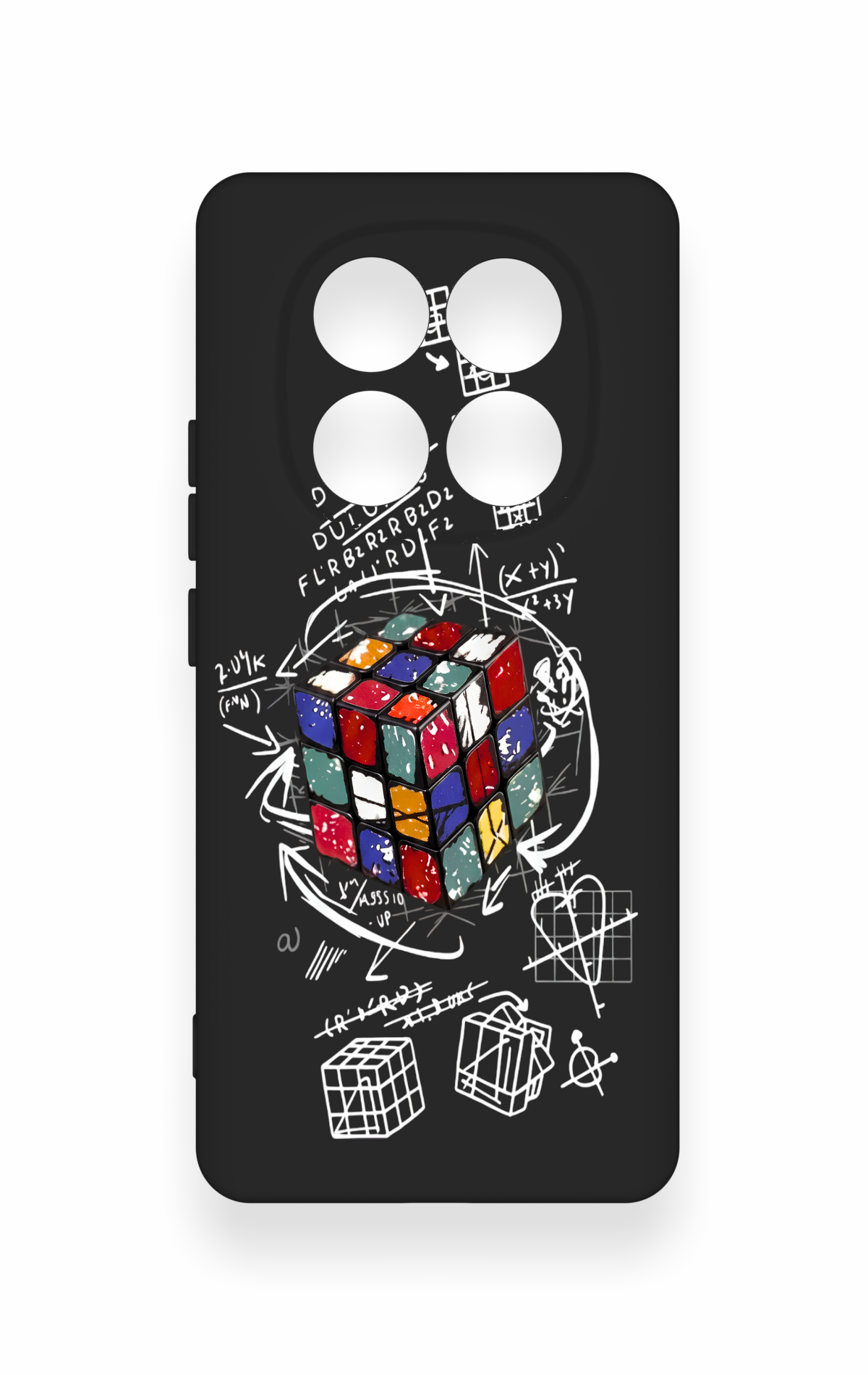 Redmi Note 14 Pro 5G Uyumlu Rubik Küb Desenli Silikon Kılıf