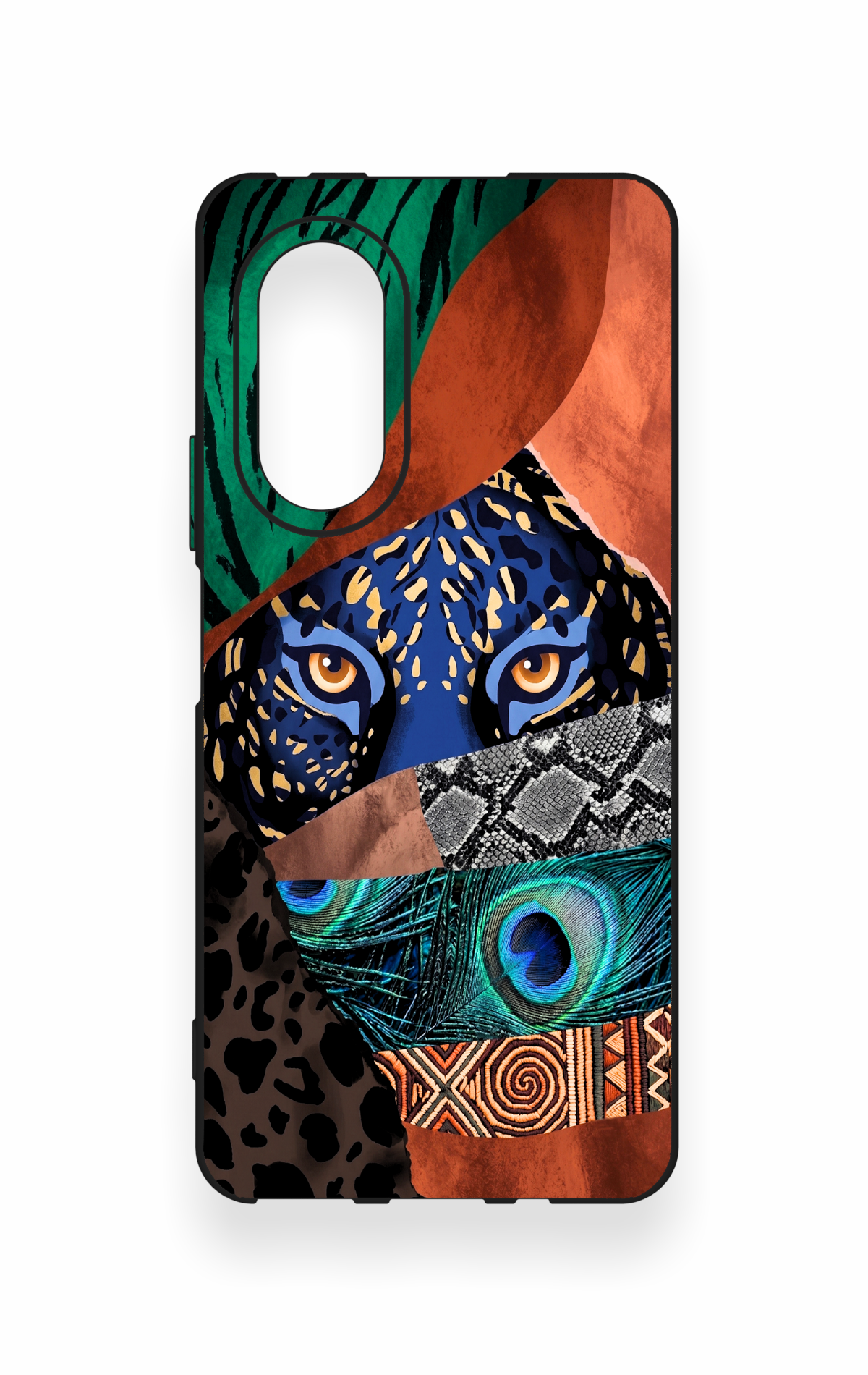 Huawei Nova 9Se Uyumlu Amazon Kaplan Desenli Silikon Kılıf