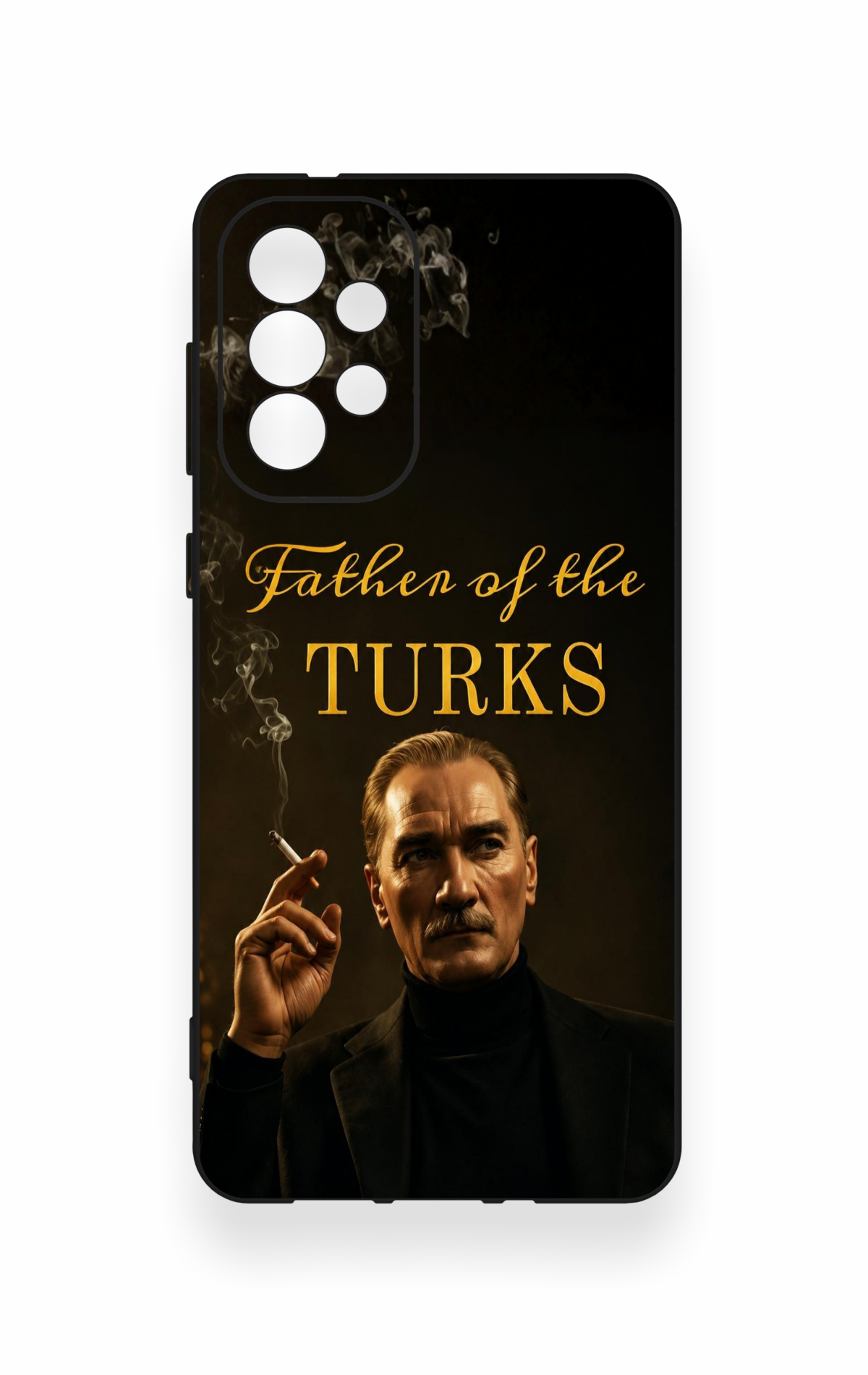 Samsung-A73 Uyumlu Father Of The Turks Desenli Silikon Kılıf
