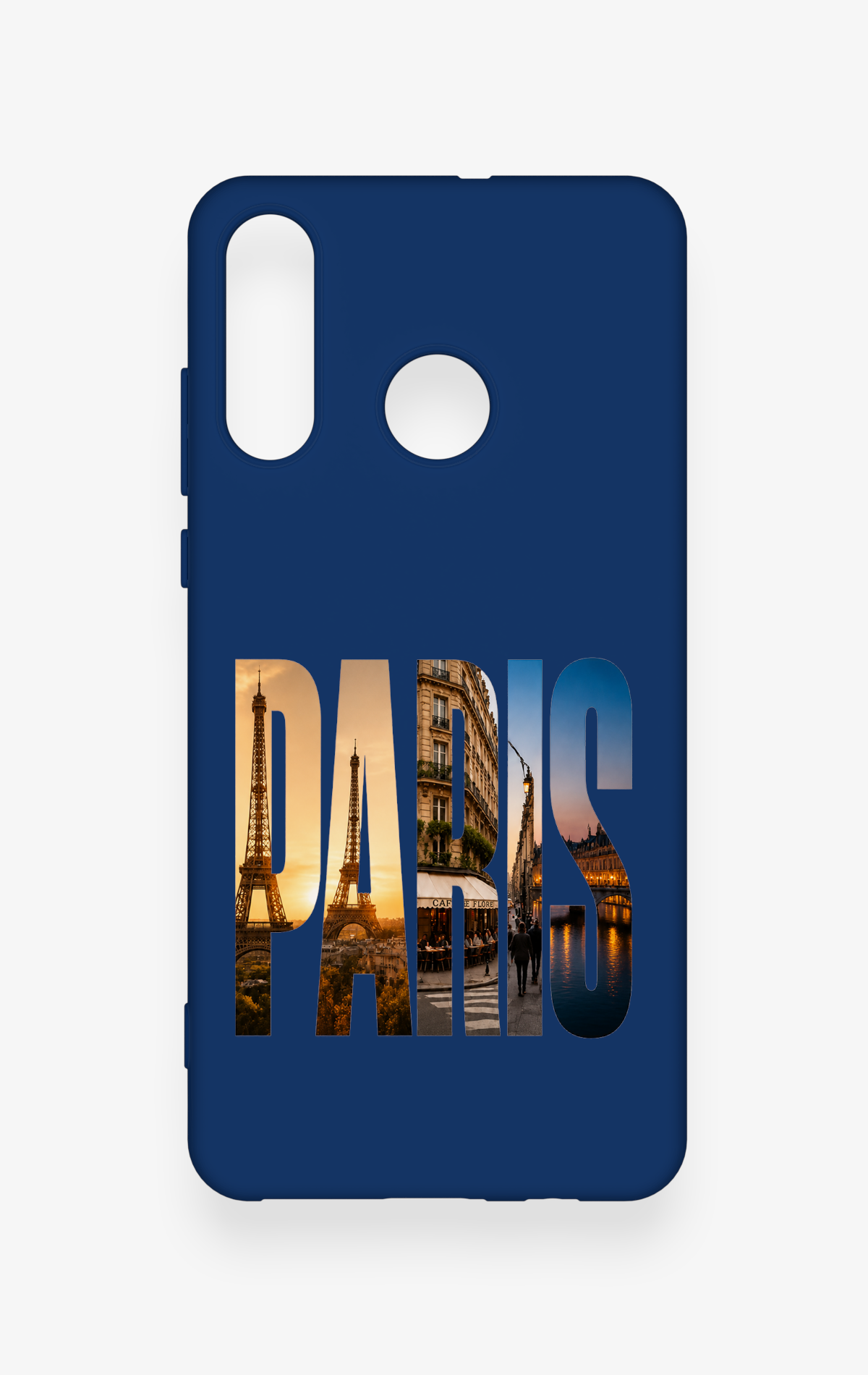 Huawei P30 Lite Uyumlu Paris Desenli Silikon Kılıf