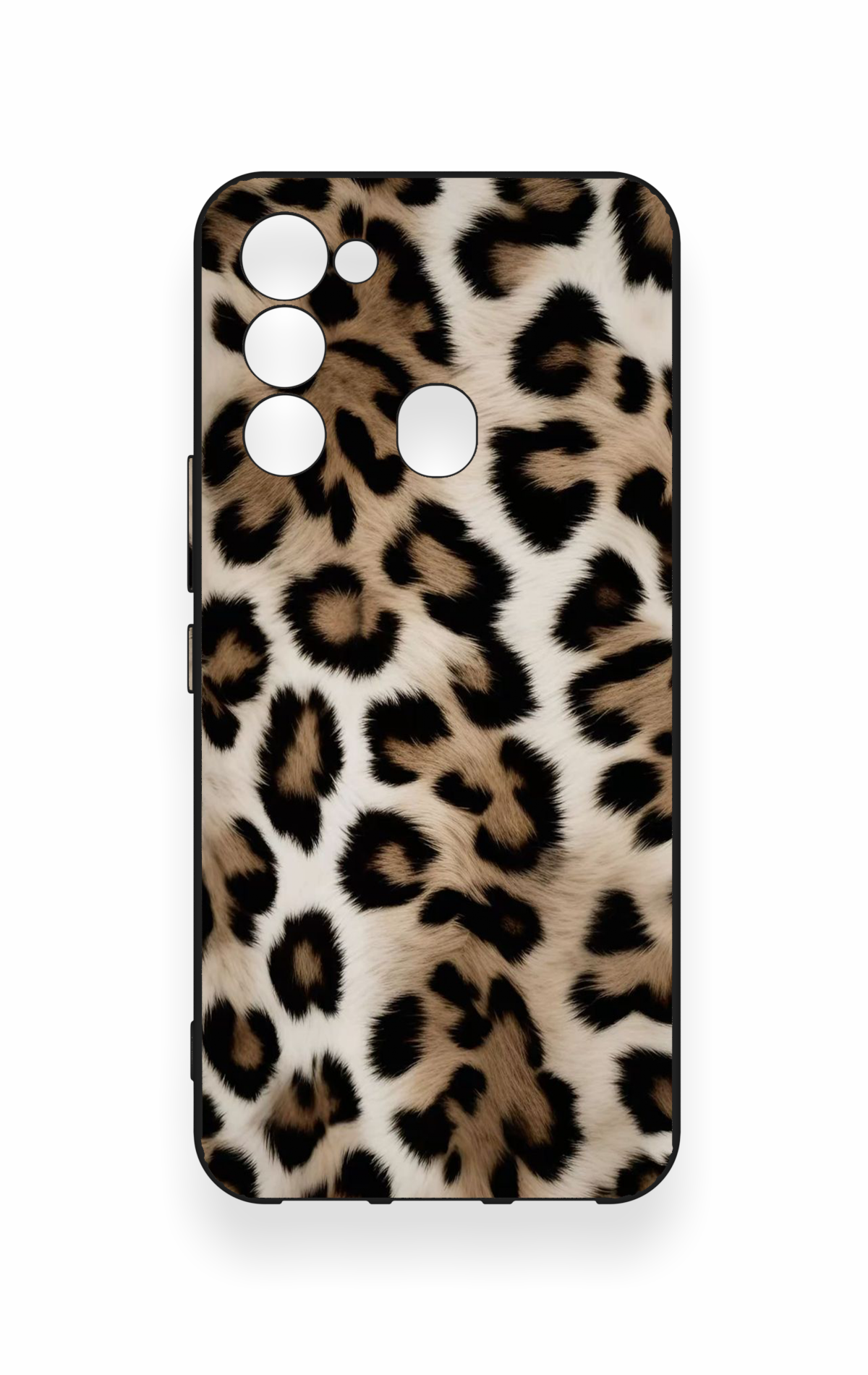 Tecno Spark 8C Uyumlu Leopar Derisi Desenli Silikon Kılıf