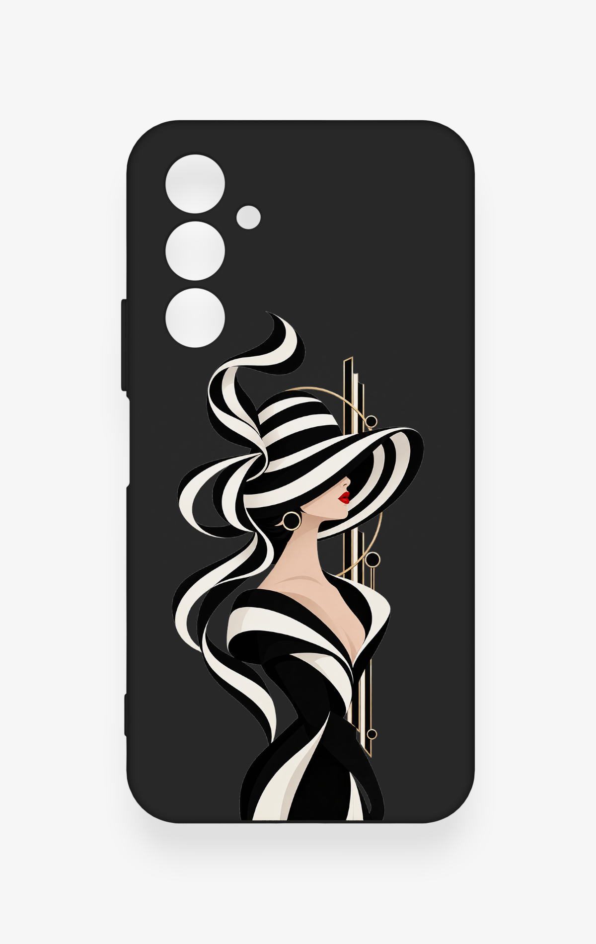 Samsung A54 Uyumlu Lady Desenli Silikon Kılıf