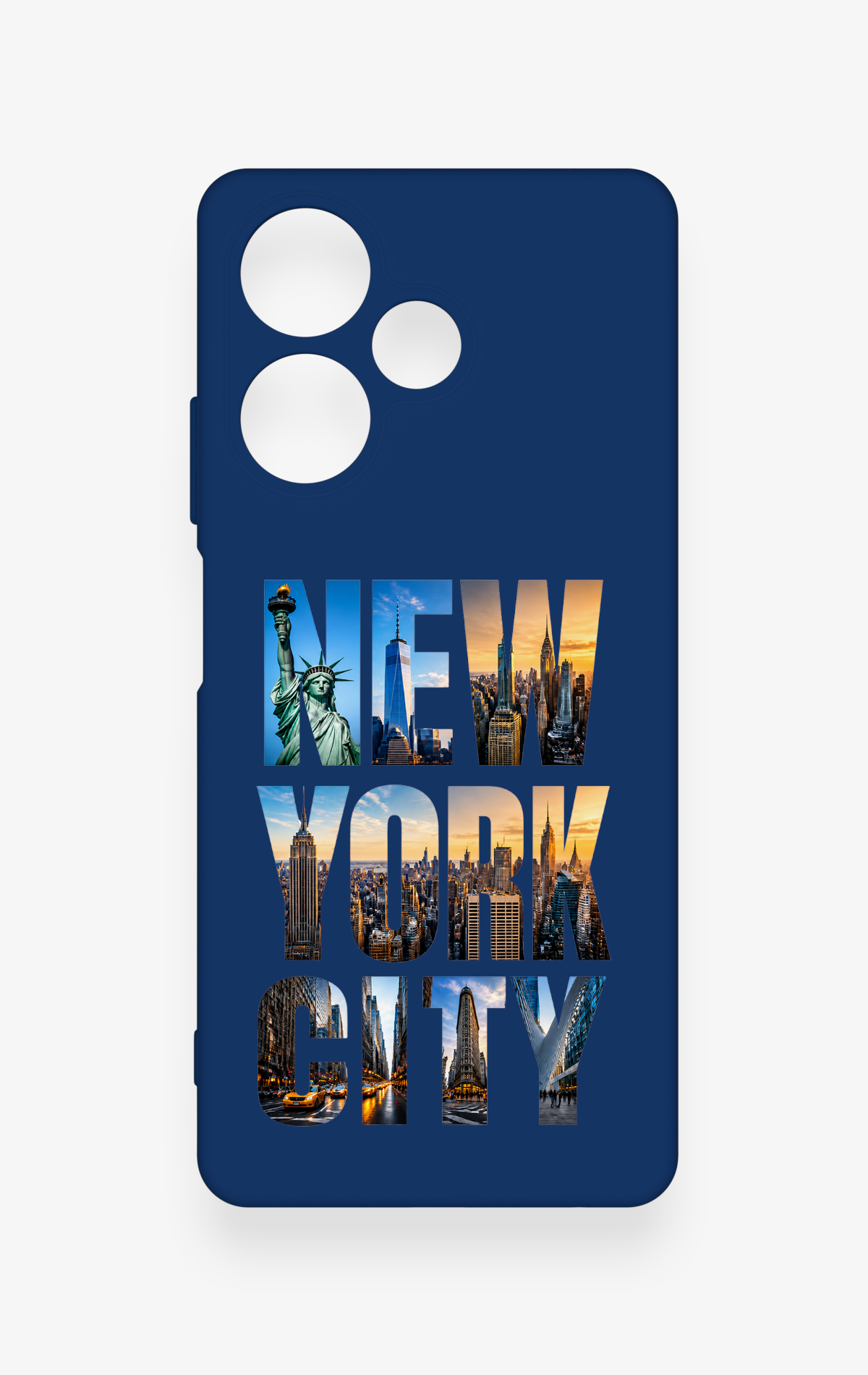 İnfinix Hot 30 Uyumlu New York City Desenli Silikon Kılıf