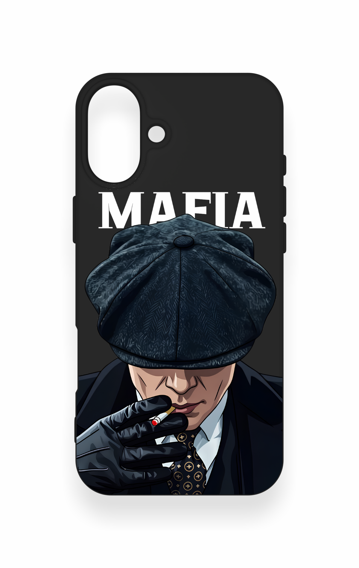 iPhone 16 Plus Uyumlu MAFIA Desenli Silikon Kılıf