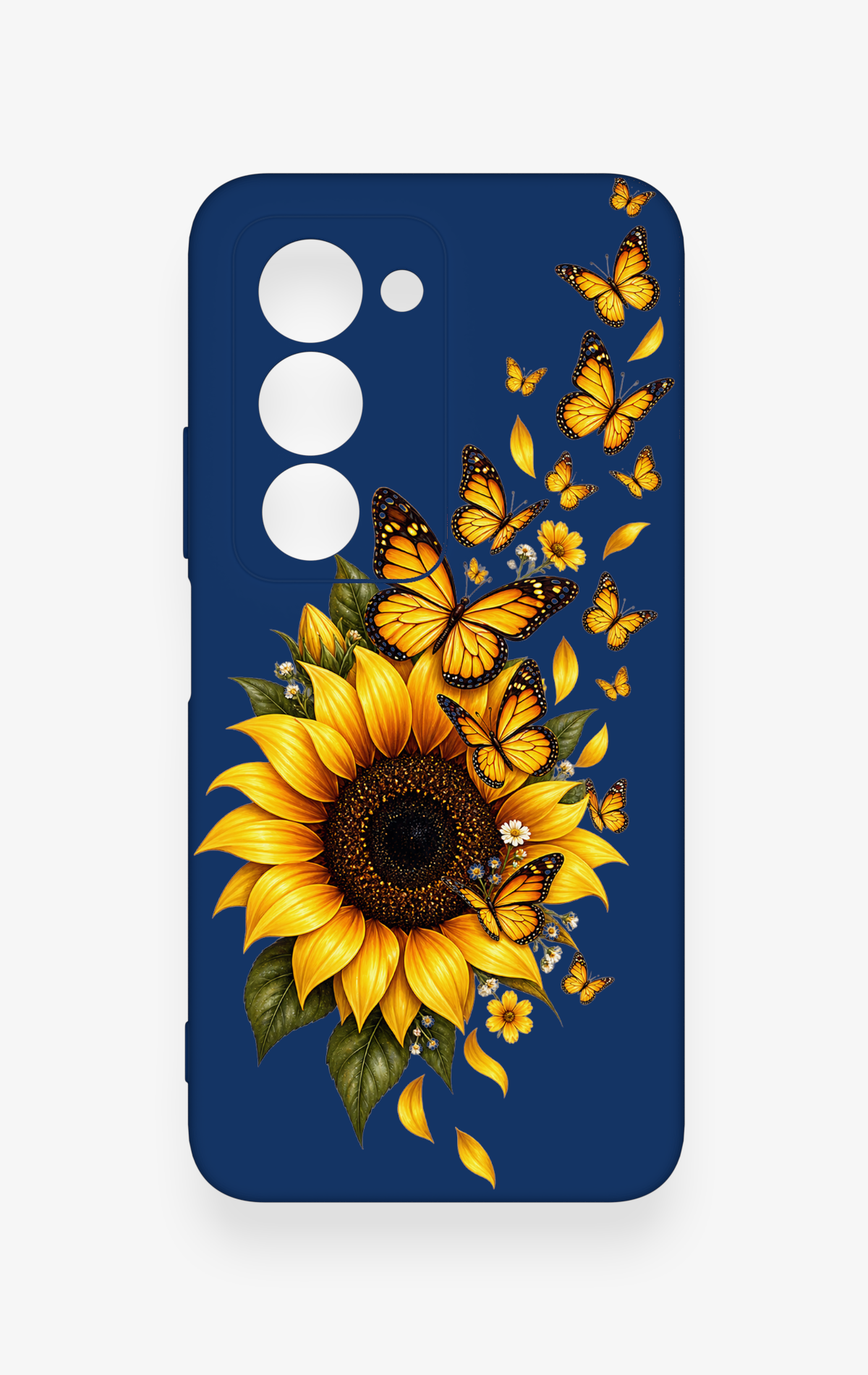 Redmi 15 5G Uyumlu Ayçiçeği Desenli Silikon Kılıf