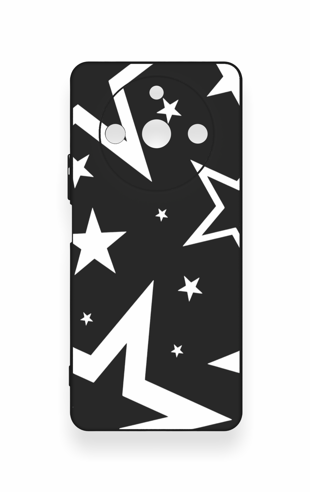 Realme 11 Pro Uyumlu Siyah Mega Star Desenli Silikon Kılıf