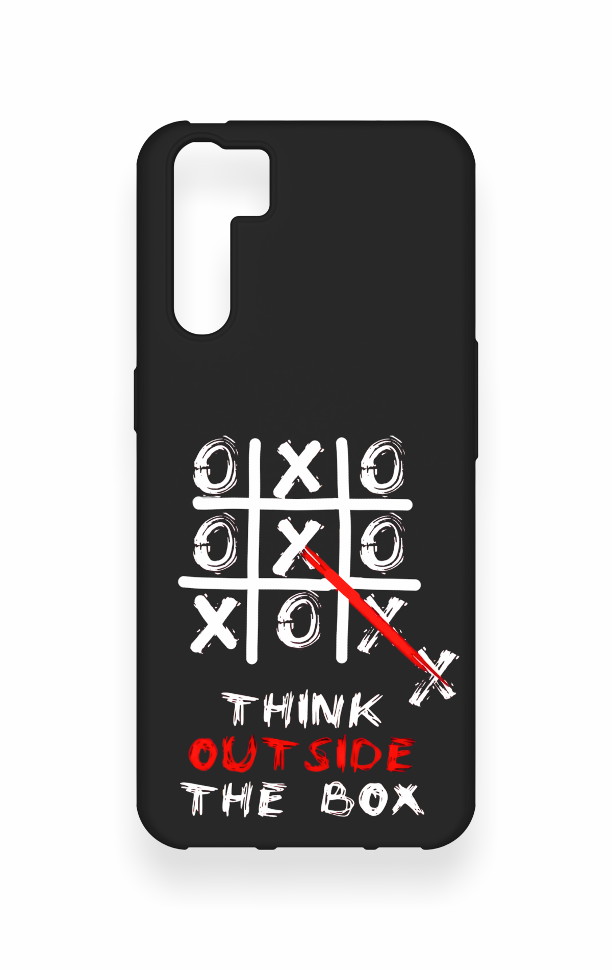 Oppo A91 Uyumlu Out Side The Box Desenli Silikon Kılıf