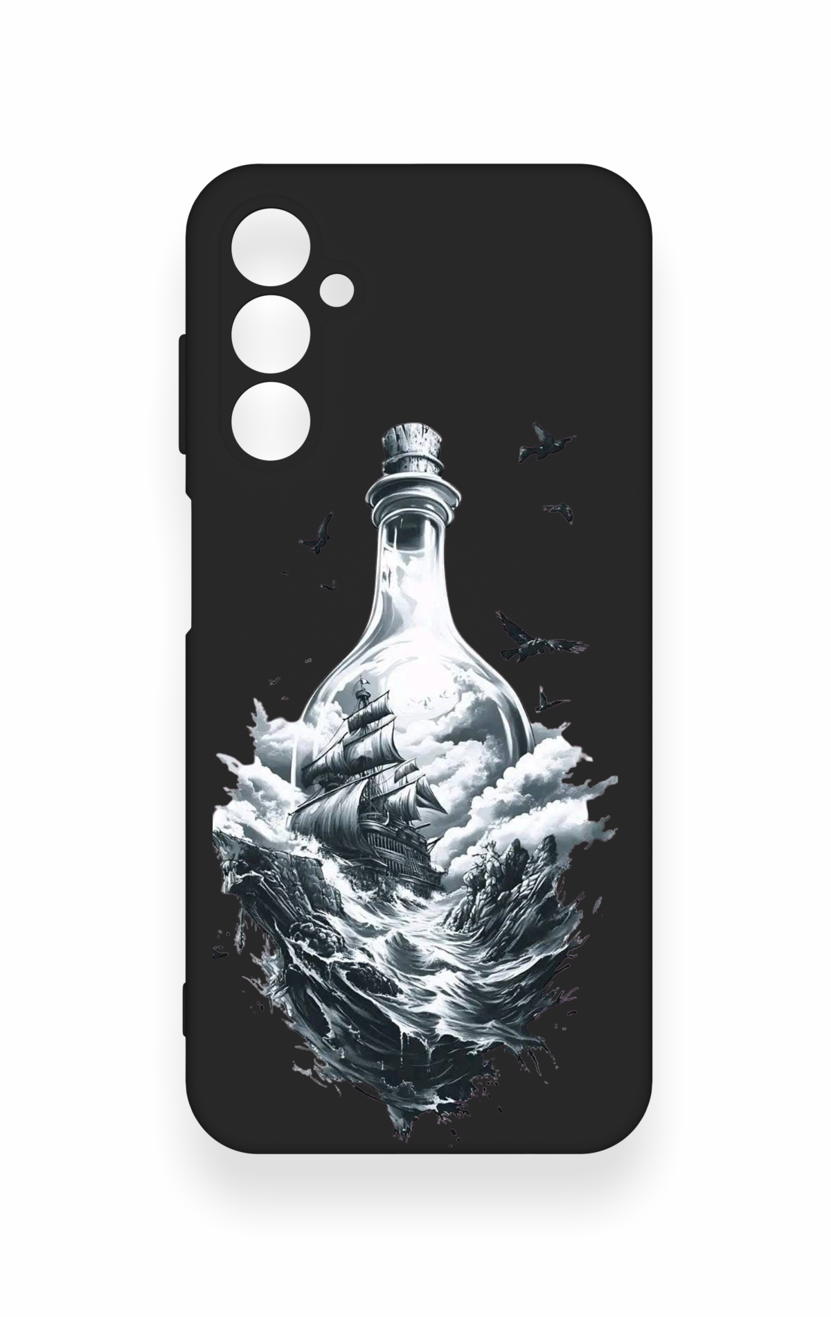 Samsung M14 Uyumlu Secret Sea Desenli Silikon Kılıf