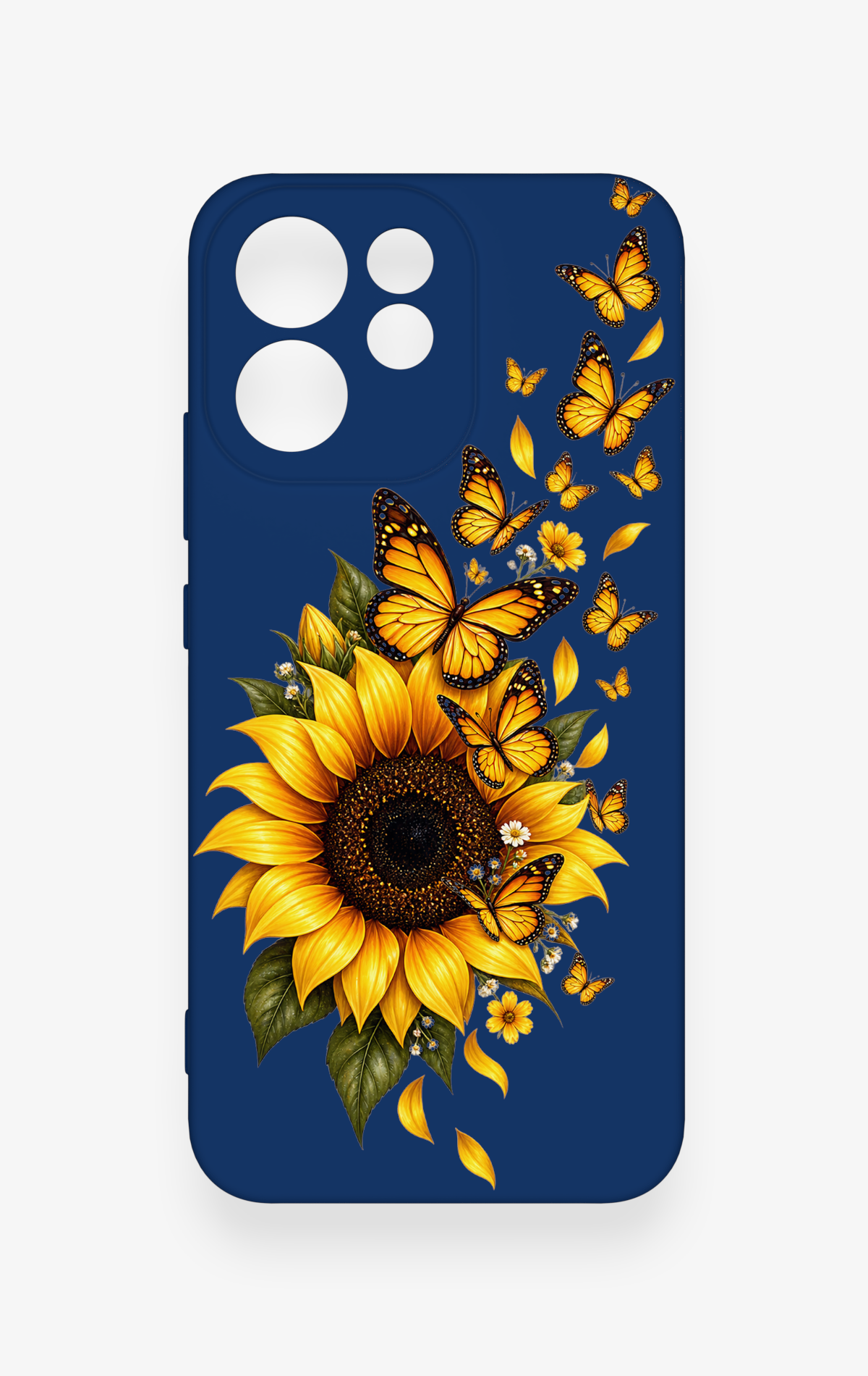 Oppo Reno 15F Uyumlu Ayçiçeği Desenli Silikon Kılıf