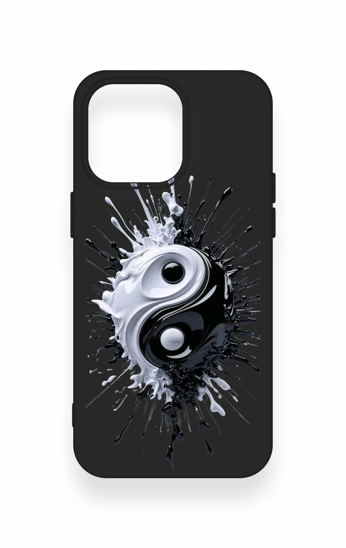 iPhone 15 Pro Max Uyumlu İyi ve Kötü Desenli Silikon Kılıf