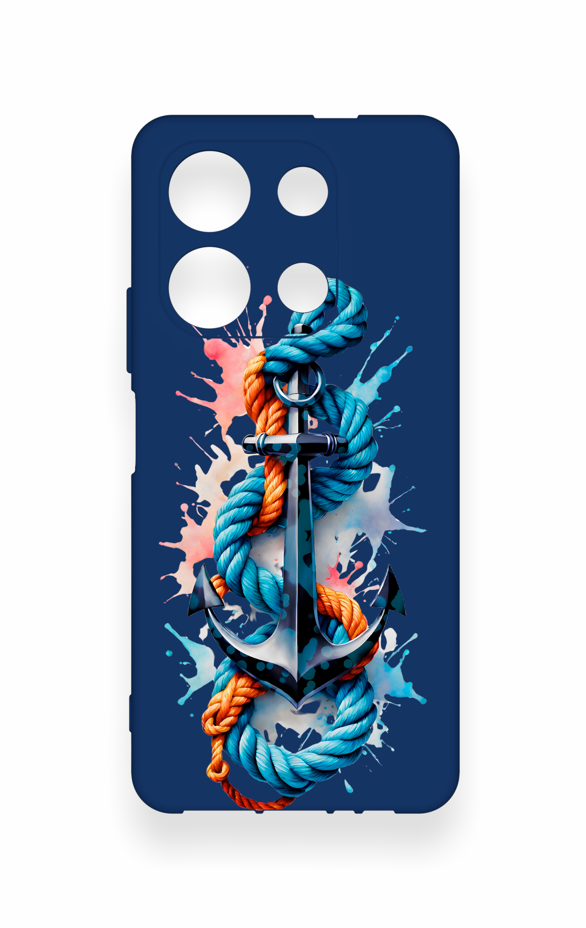 İnfinix Note 30 Uyumlu Anchor Desenli Silikon Kılıf