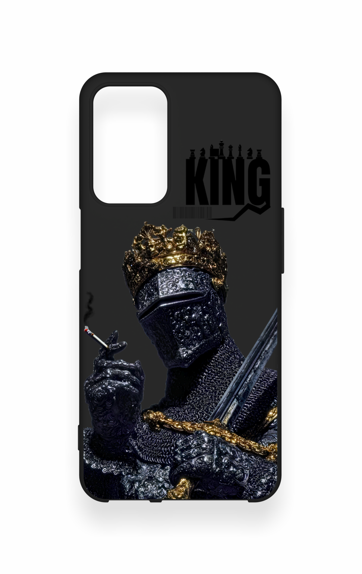 Oppo A16 Uyumlu King Desenli Silikon Kılıf