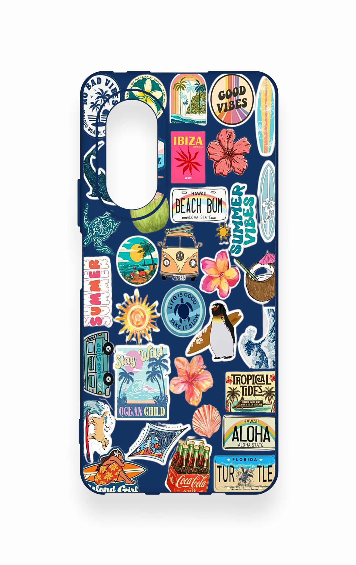 Huawei Nova 9Se Uyumlu Summer Vibes Desenli Silikon Kılıf
