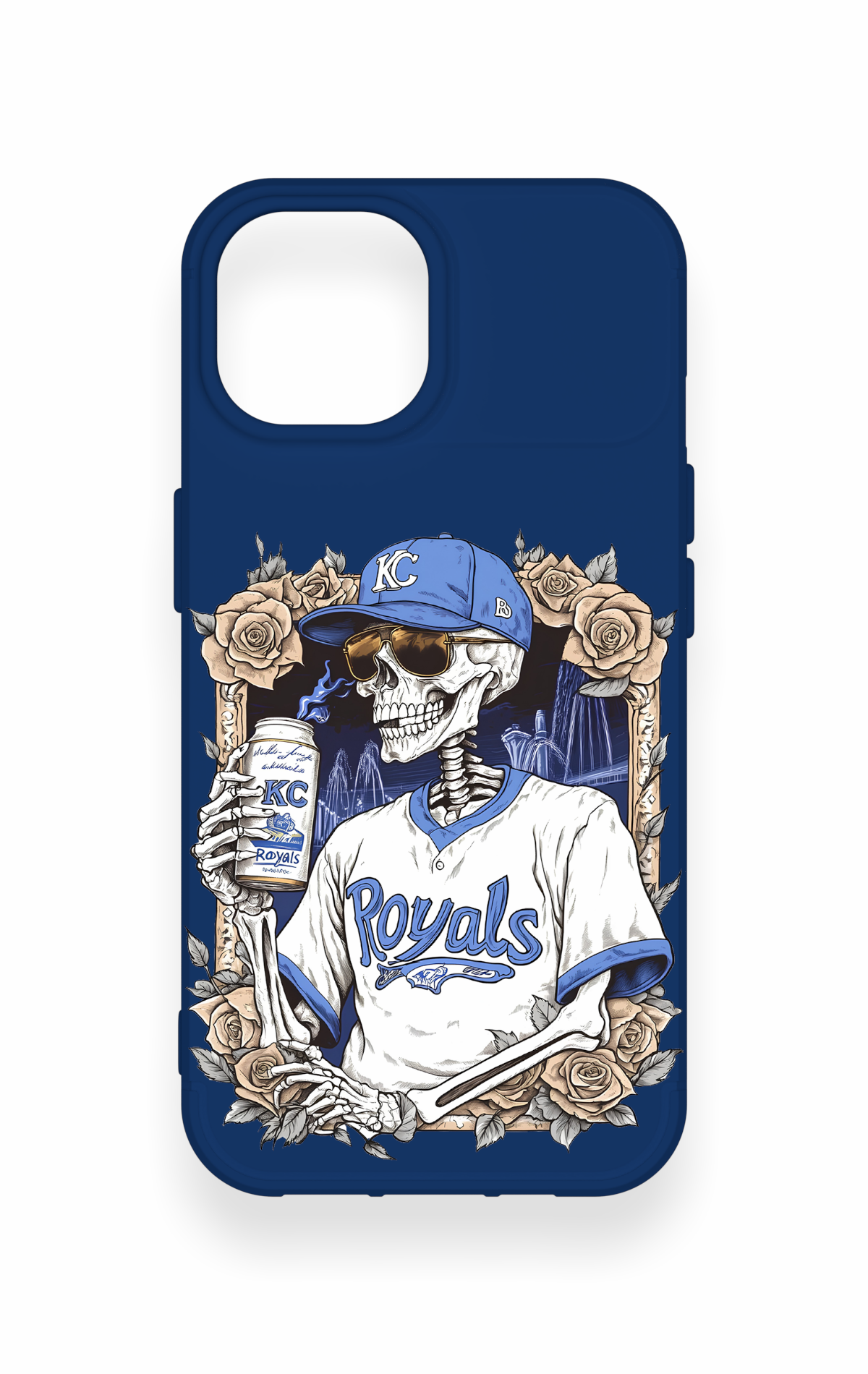 iPhone 15 Uyumlu Royals Desenli Silikon Kılıf