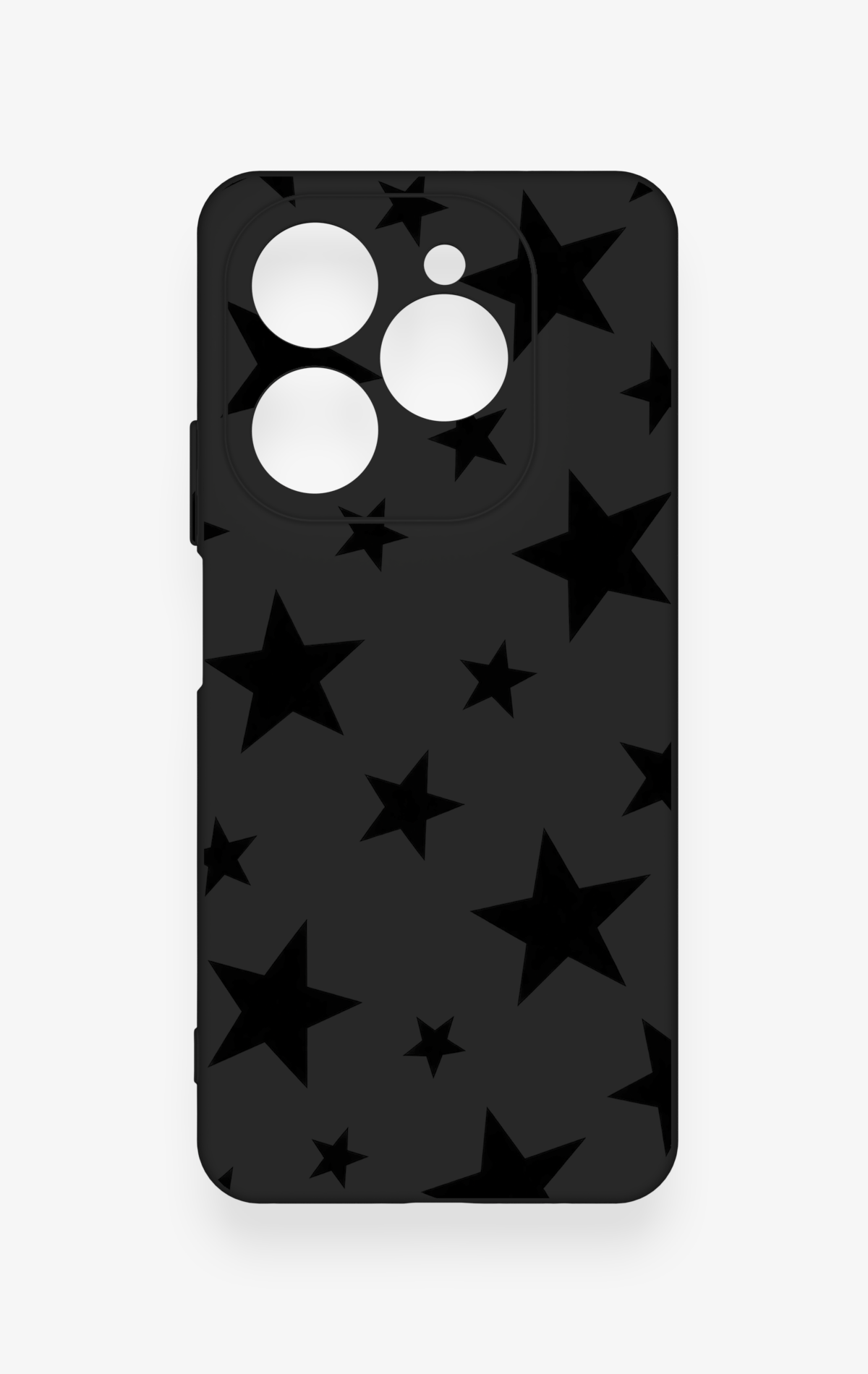 Tecno Spark 20 Pro Uyumlu Siyah Star Desenli Silikon Kılıf