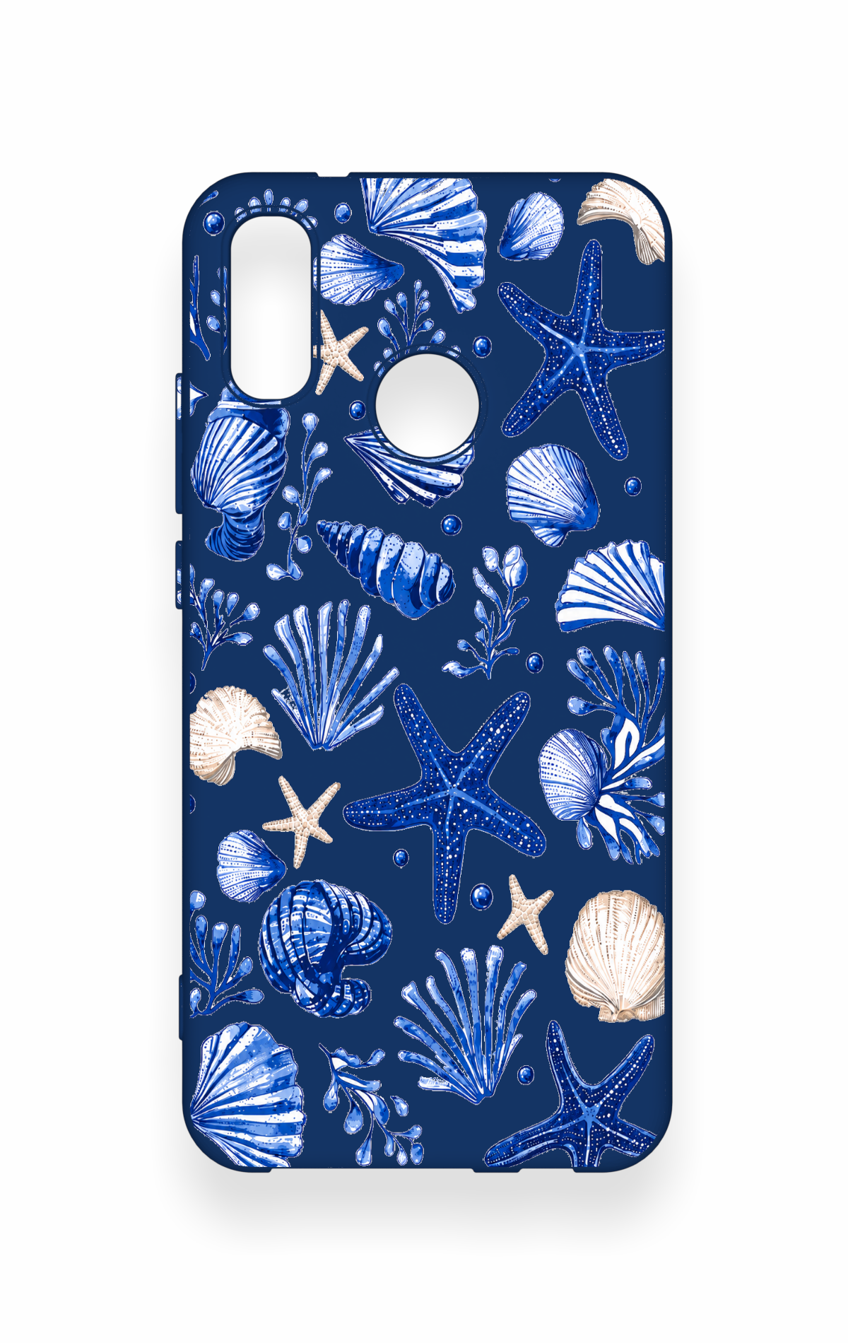 Huawei P20 Lite Uyumlu Deniz Kabuğu Desenli Silikon Kılıf