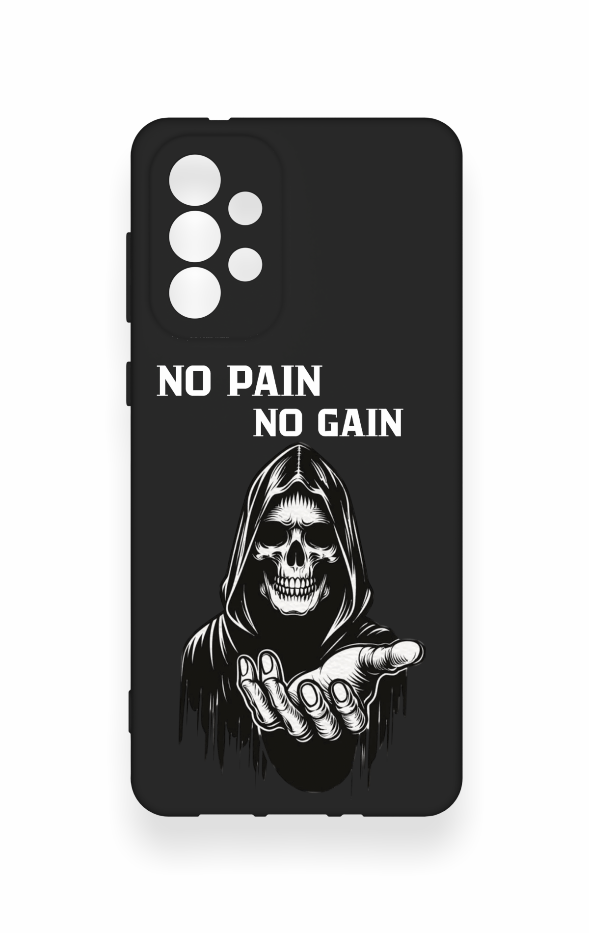 Samsung-A73 Uyumlu No Pain No Gain Desenli Silikon Kılıf