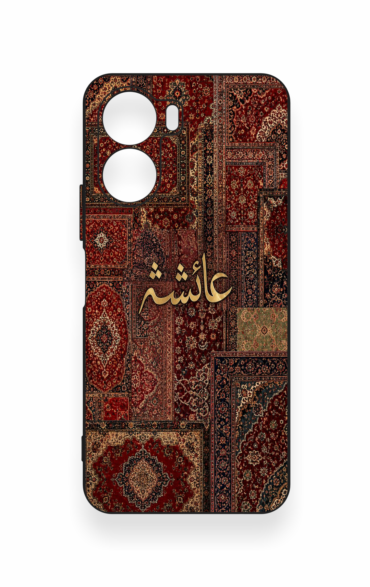 Vivo Y16 Uyumlu Vintage Halı Desenli Silikon Kılıf