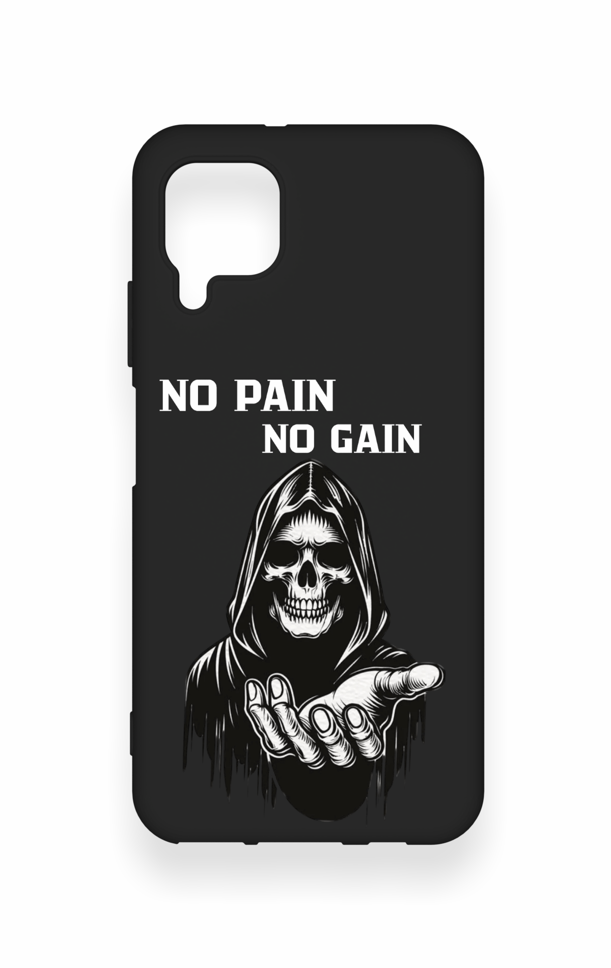Huawei P40 Lite Uyumlu No Pain No Gain Desenli Silikon Kılıf