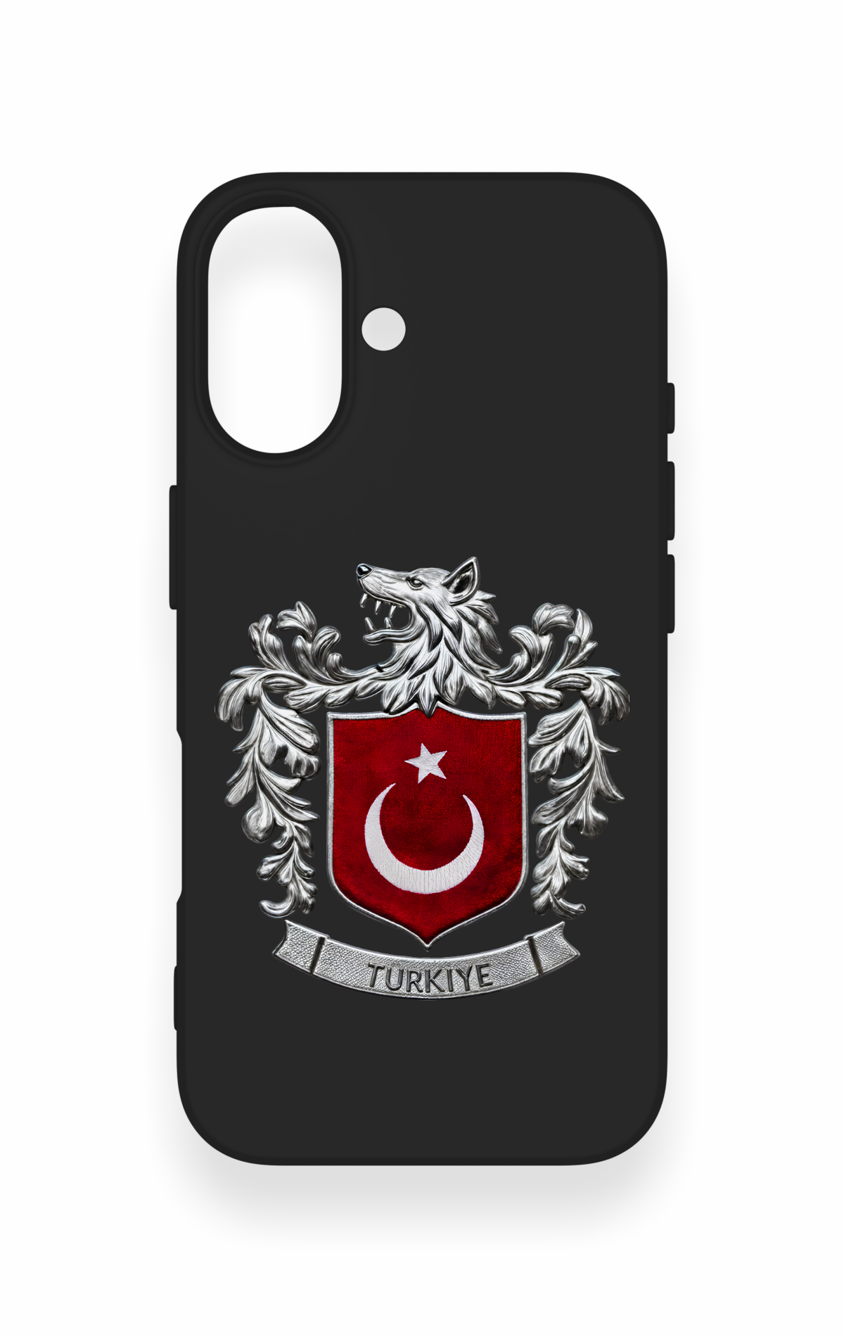iPhone 16 Uyumlu Türk Arma Desenli Silikon Kılıf