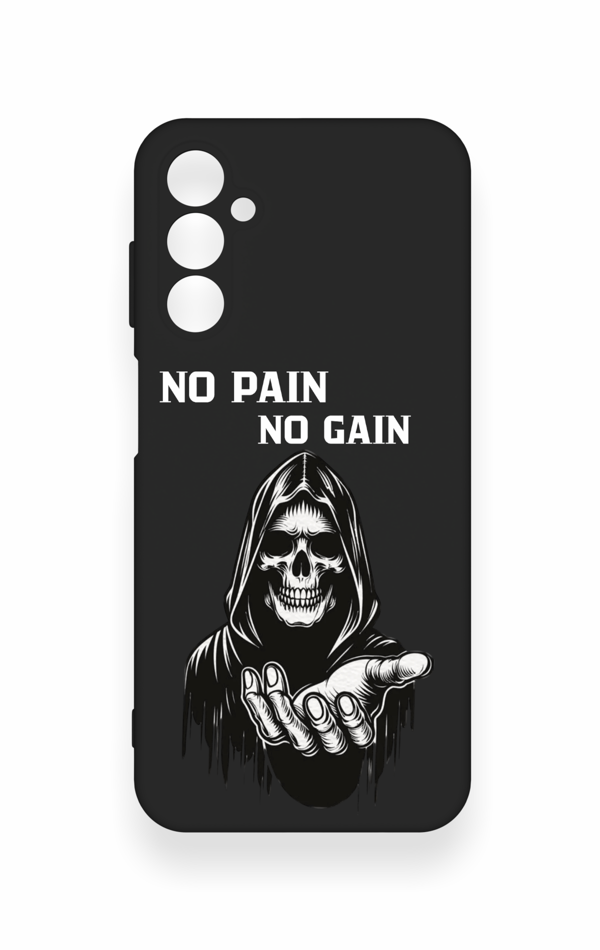 Samsung M14 Uyumlu No Pain No Gain Desenli Silikon Kılıf