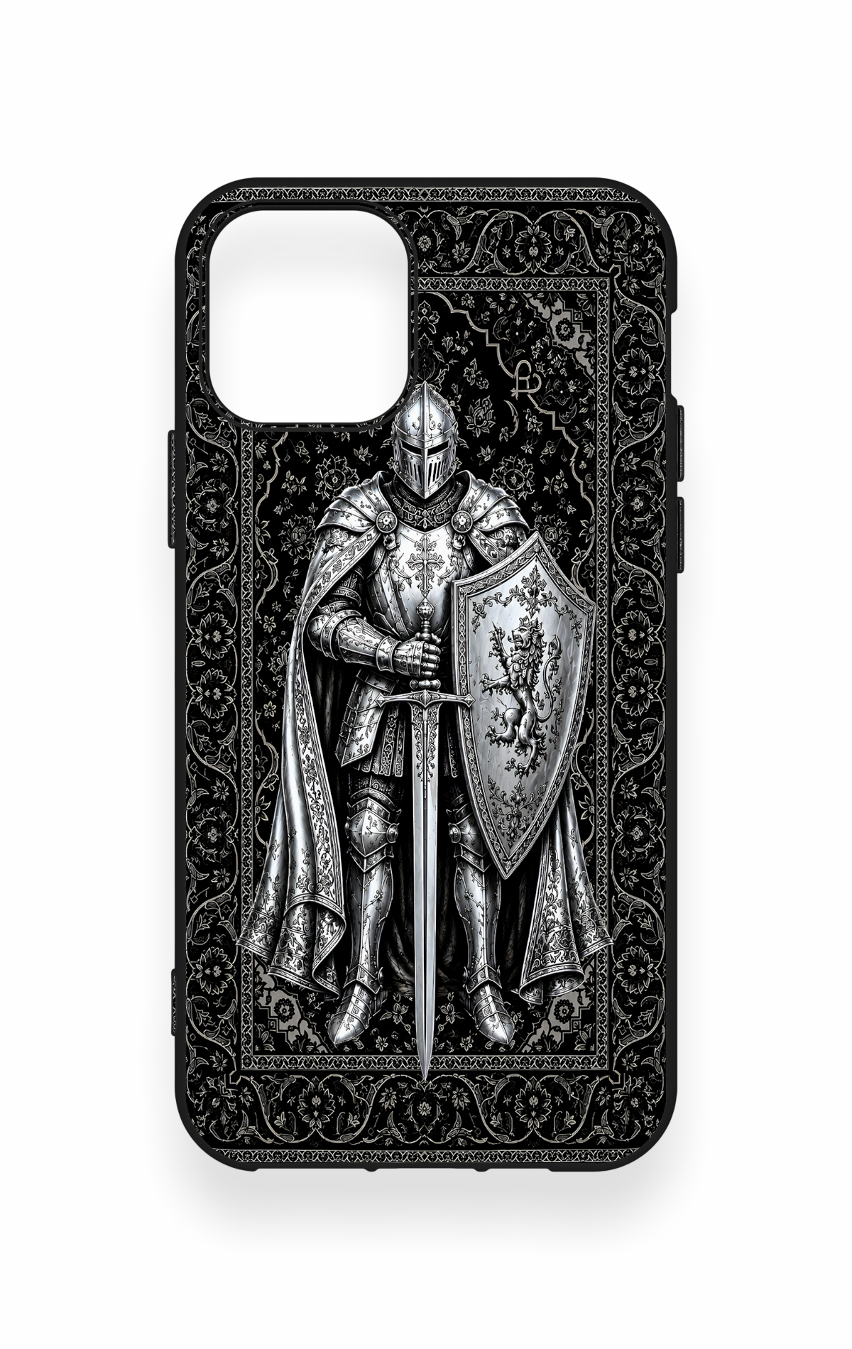 iPhone 11 Pro Uyumlu Şövalye Desenli Silikon Kılıf
