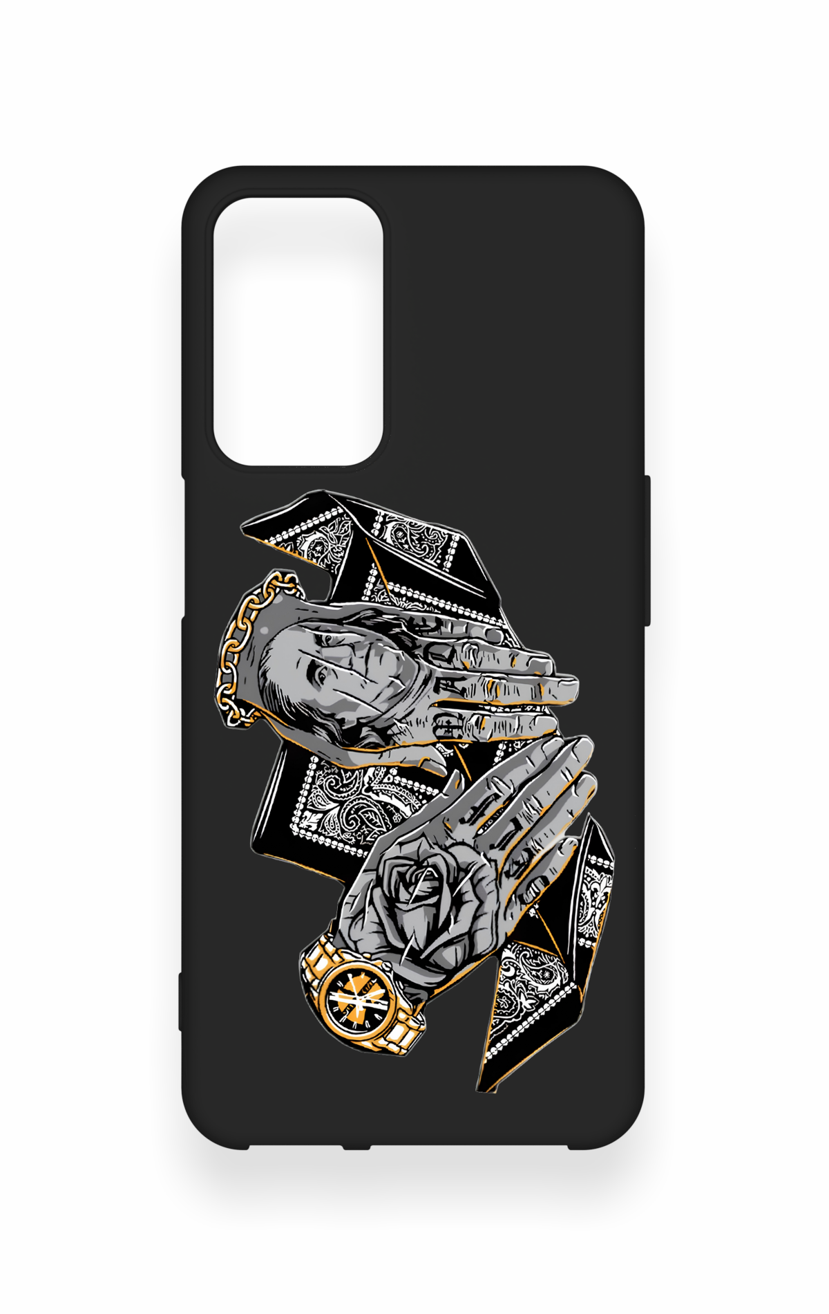Oppo A16 Uyumlu Self Made Desenli Silikon Kılıf