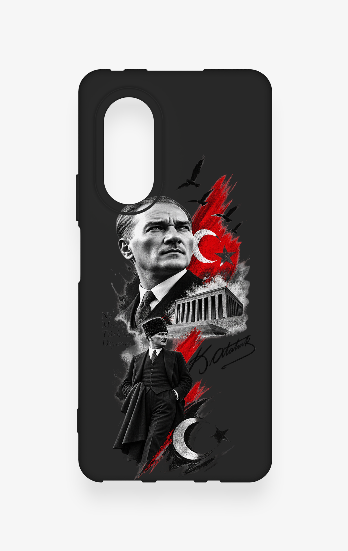 Huawei Nova 9Se Uyumlu Atatürk Anıtkabir Desenli Silikon Kılıf