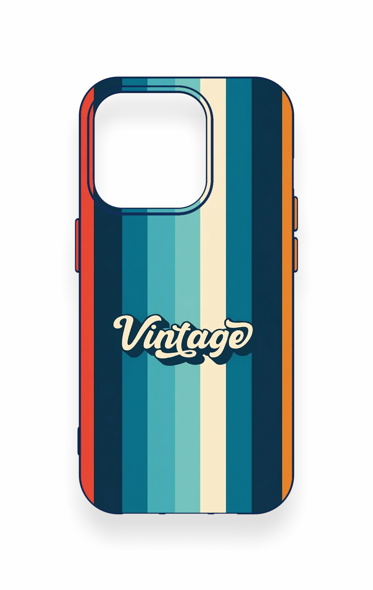 iPhone 15 Pro Uyumlu Vintage Desenli Silikon Kılıf