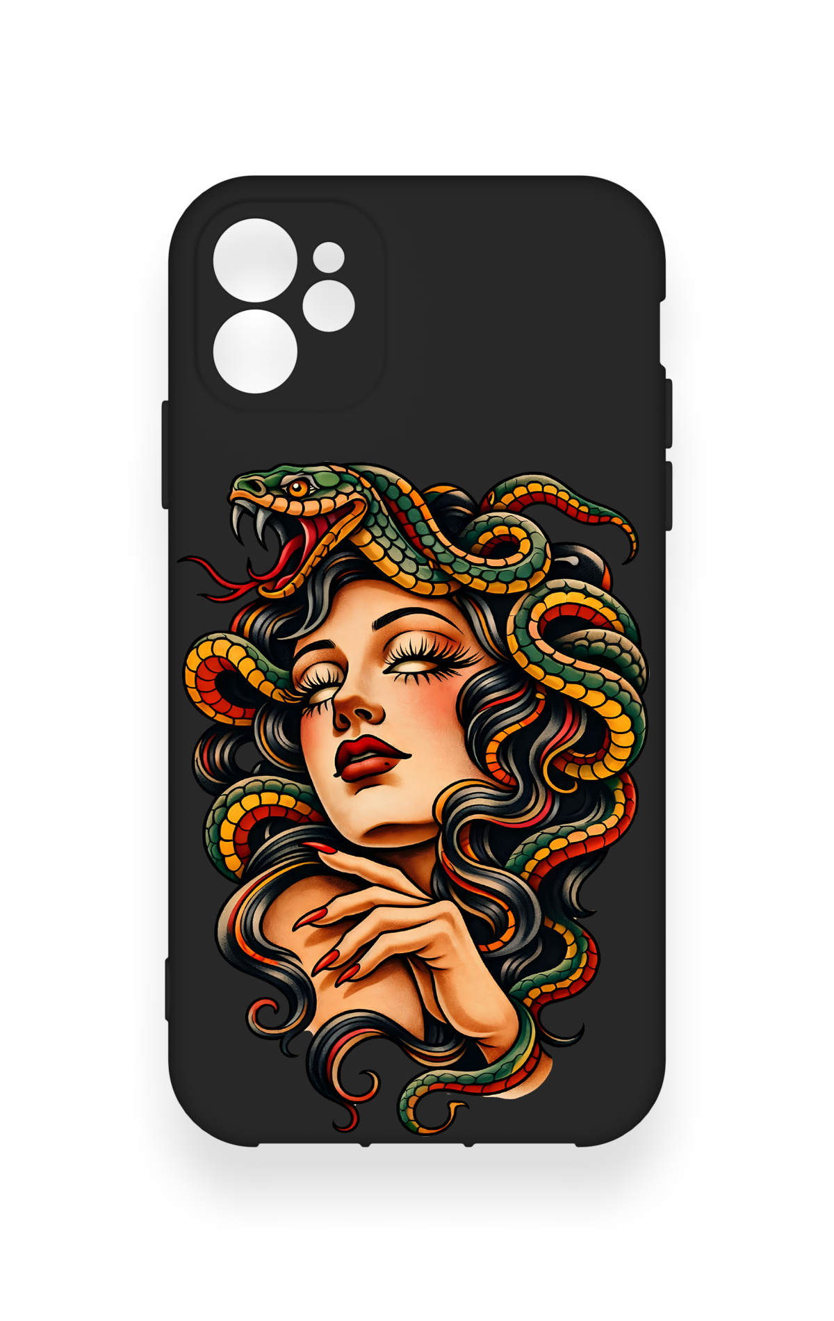 iPhone 11 Uyumlu Medusa Desenli Silikon Kılıf