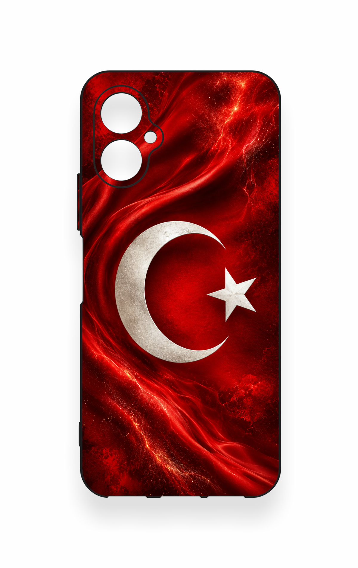 Omix X5 Uyumlu Türk Bayrağı Desenli Silikon Kılıf