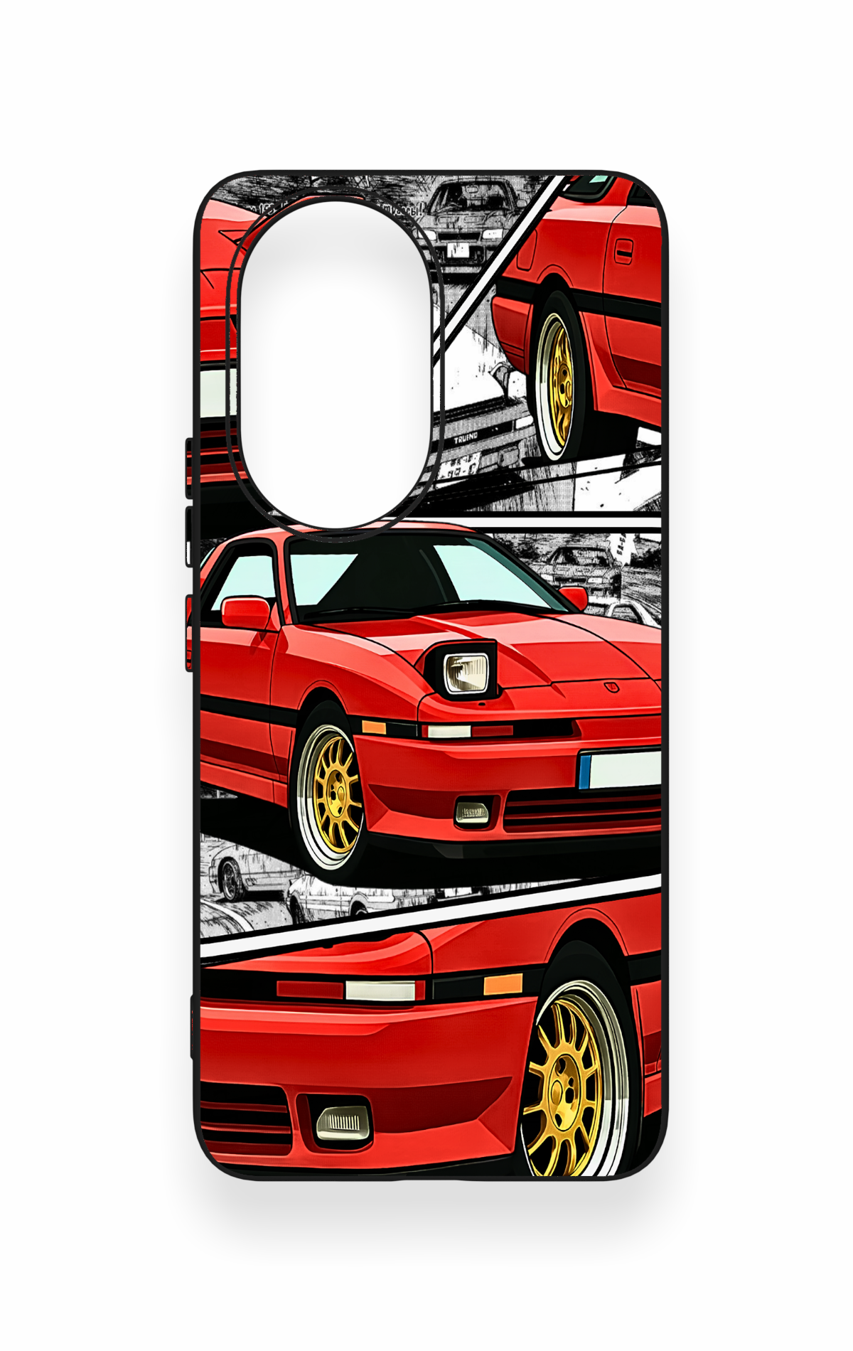 Honor 200 5G Uyumlu Kırmızı Supra Desenli Silikon Kılıf