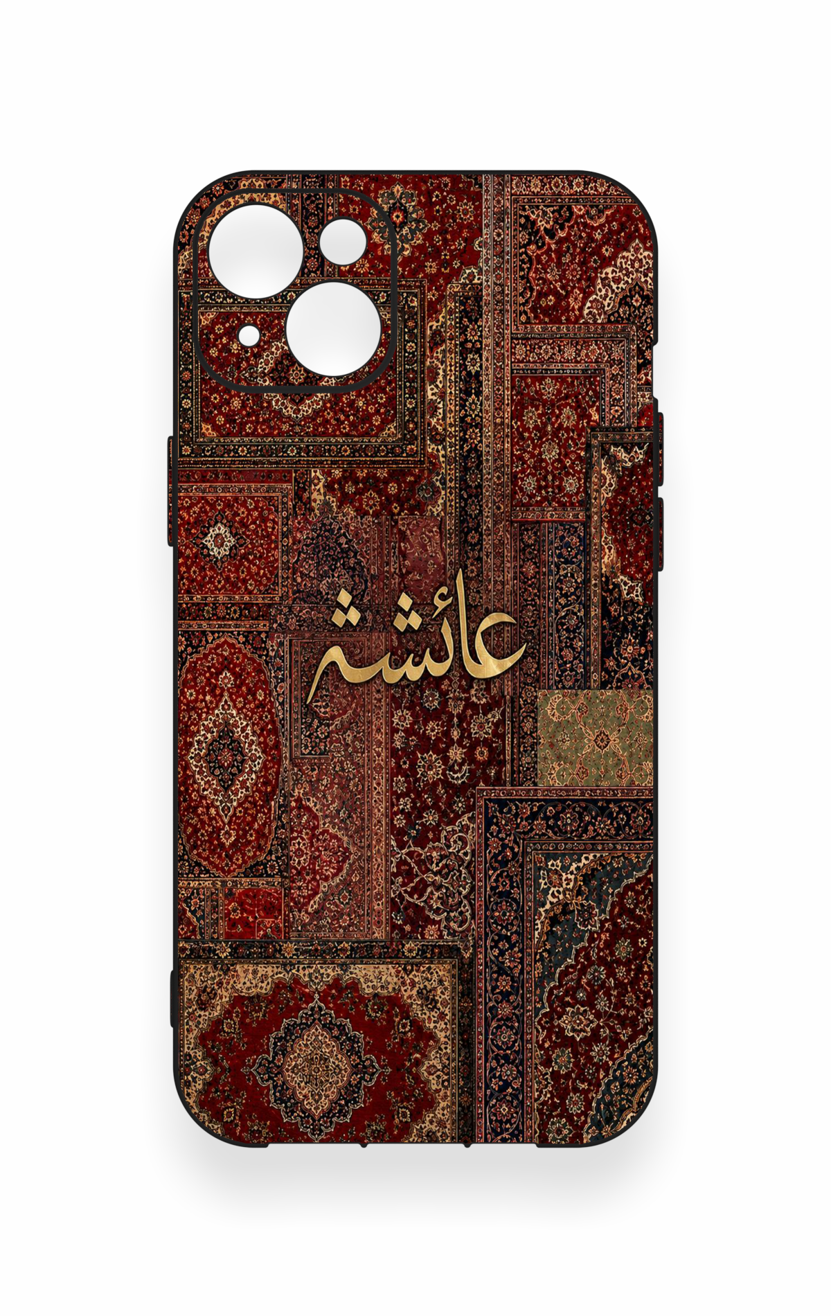 iPhone 14 Plus/15 Plus Uyumlu Vintage Halı Desenli Silikon Kılıf