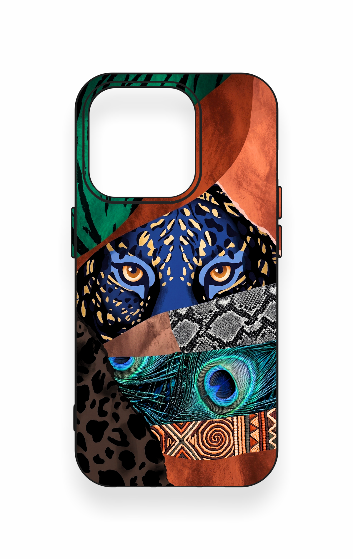 iPhone 15 Pro Uyumlu Amazon Kaplan Desenli Silikon Kılıf