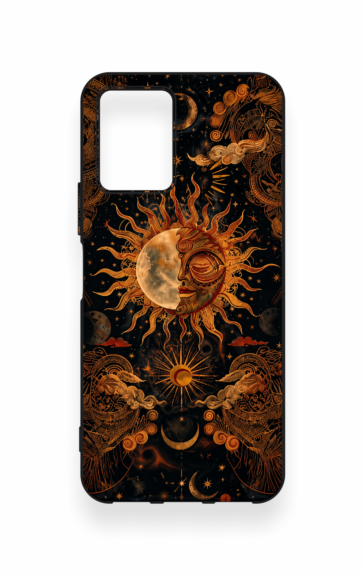 Vivo Y21 Uyumlu Mistik Güneş Desenli Silikon Kılıf