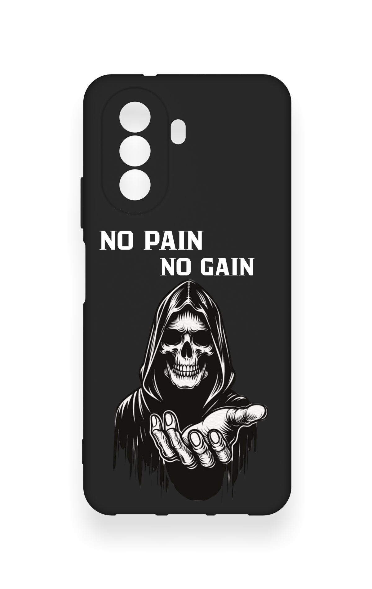 Huawei Nova Y70 Uyumlu No Pain No Gain Desenli Silikon Kılıf