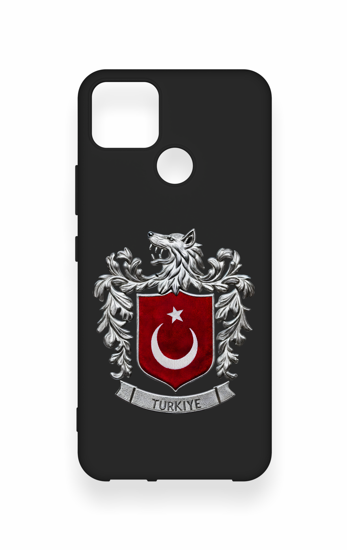 Realme C25 Uyumlu Türk Arma Desenli Silikon Kılıf