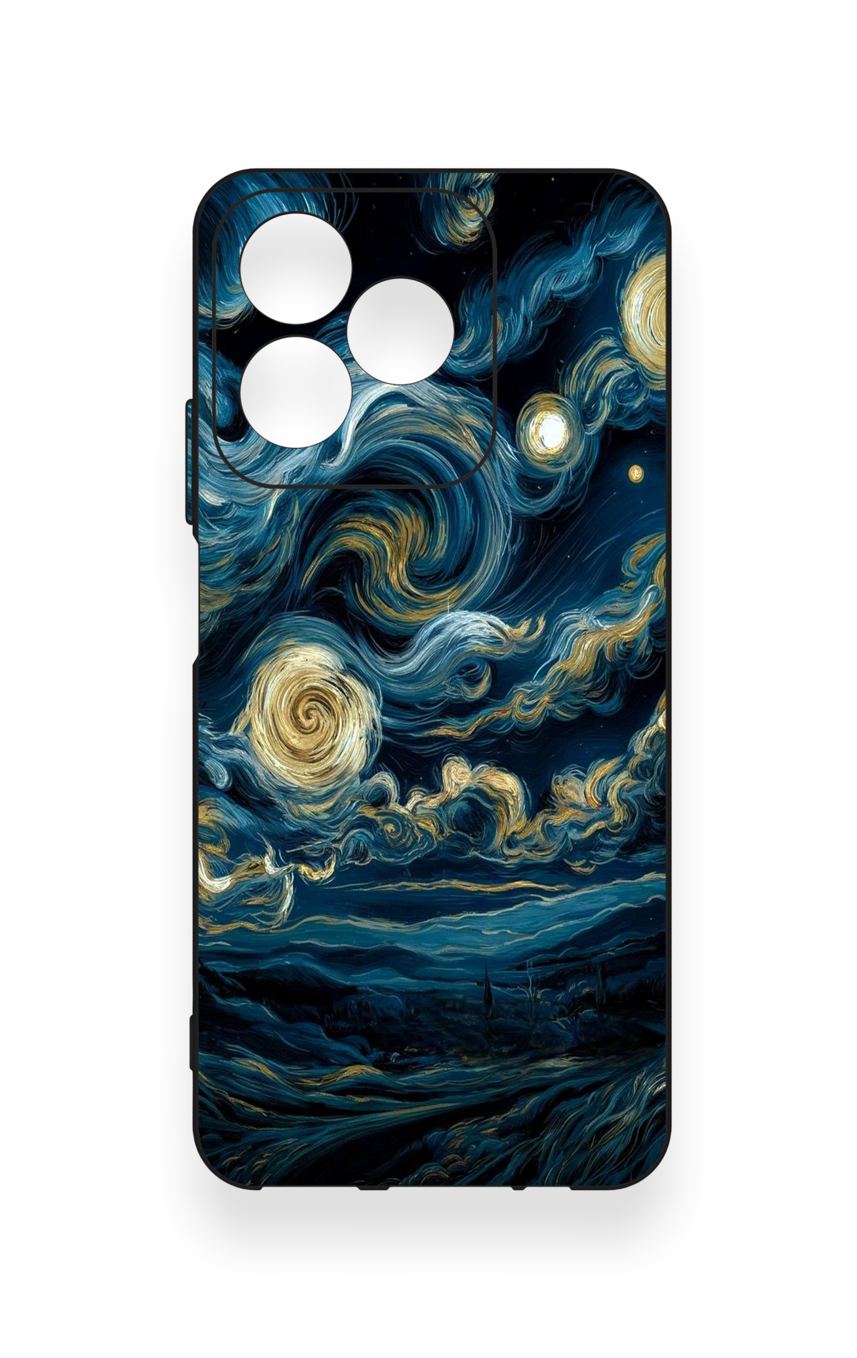 Realme C53 Uyumlu Yıldızlı Gece Desenli Silikon Kılıf
