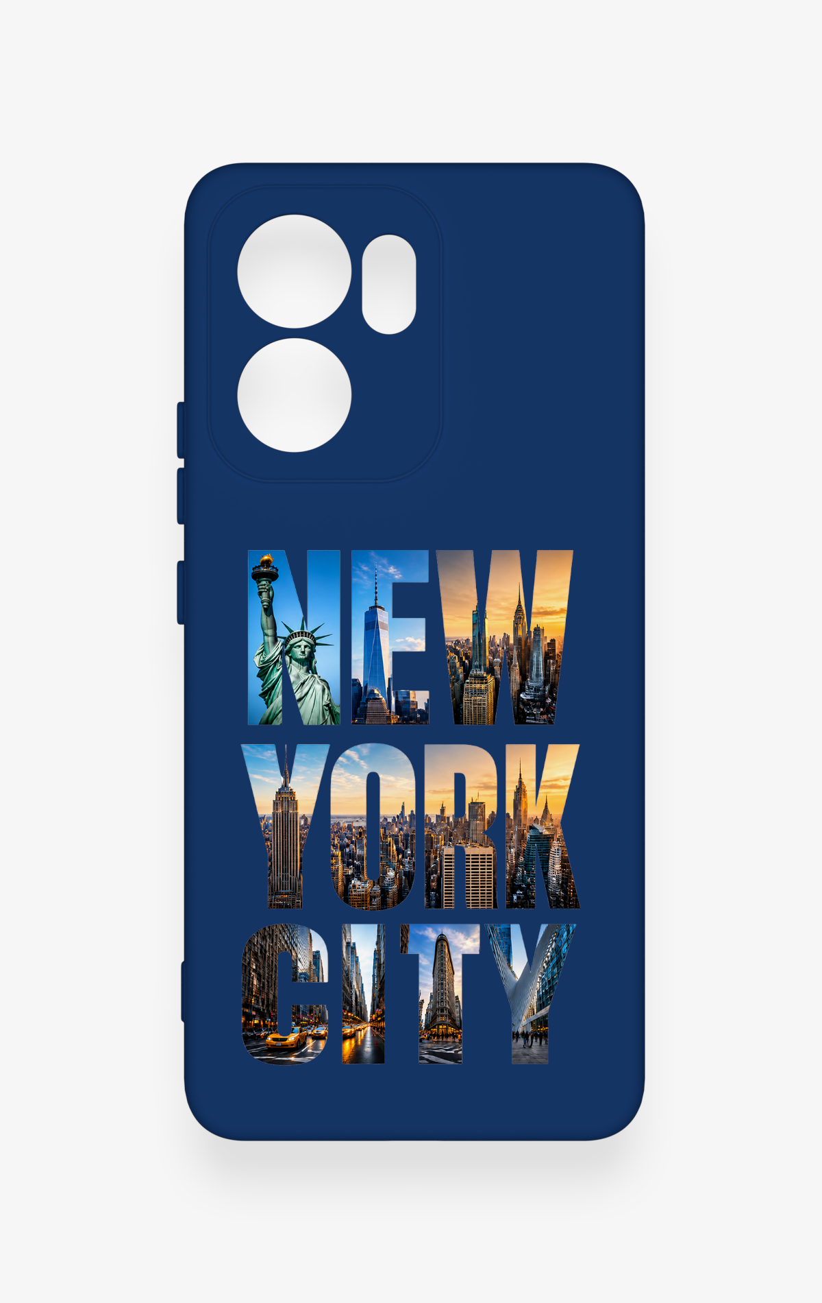 Oppo Reno 13F Uyumlu New York City Desenli Silikon Kılıf