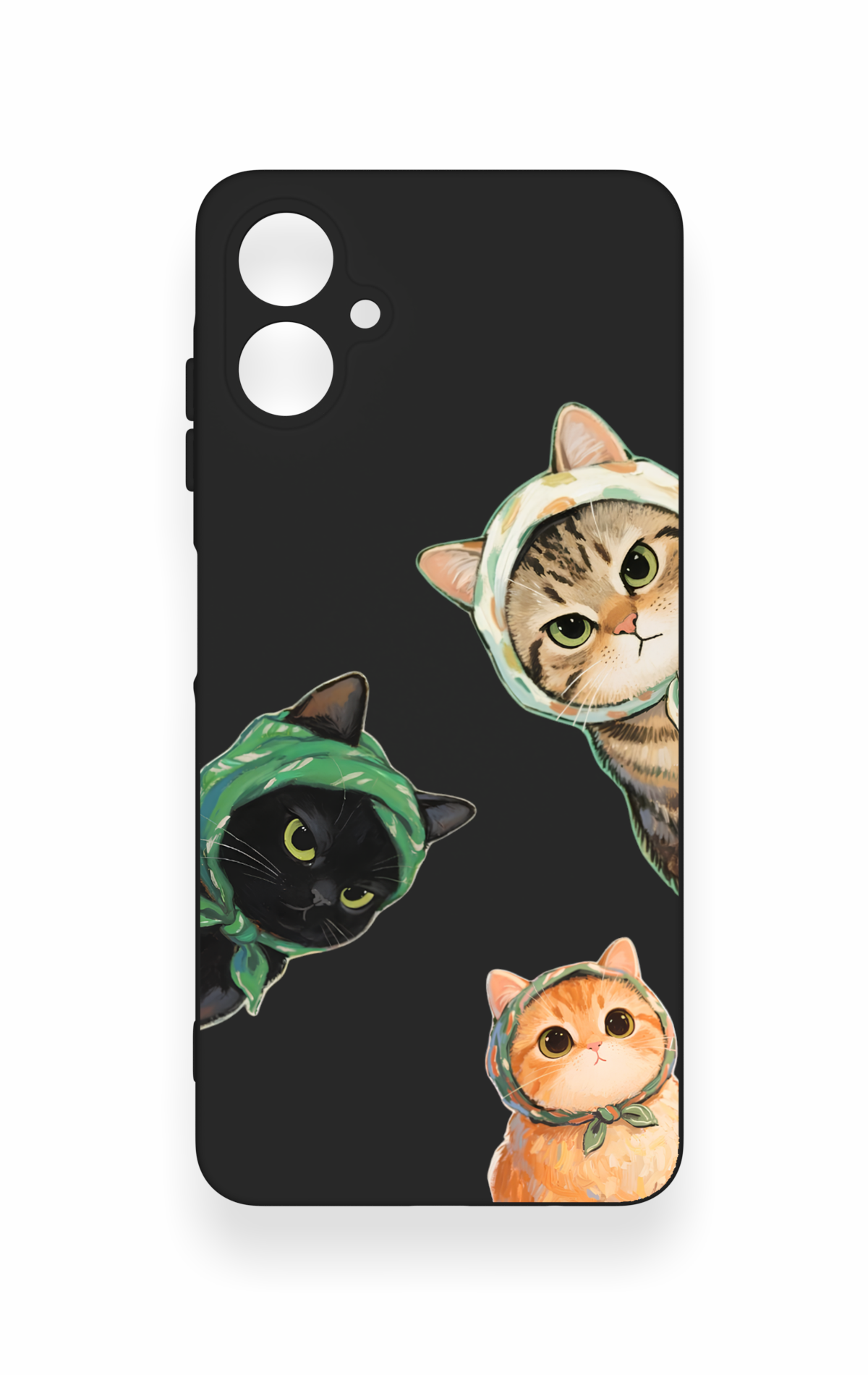 Samsung A06 Uyumlu Kedi Ekibi Desenli Silikon Kılıf