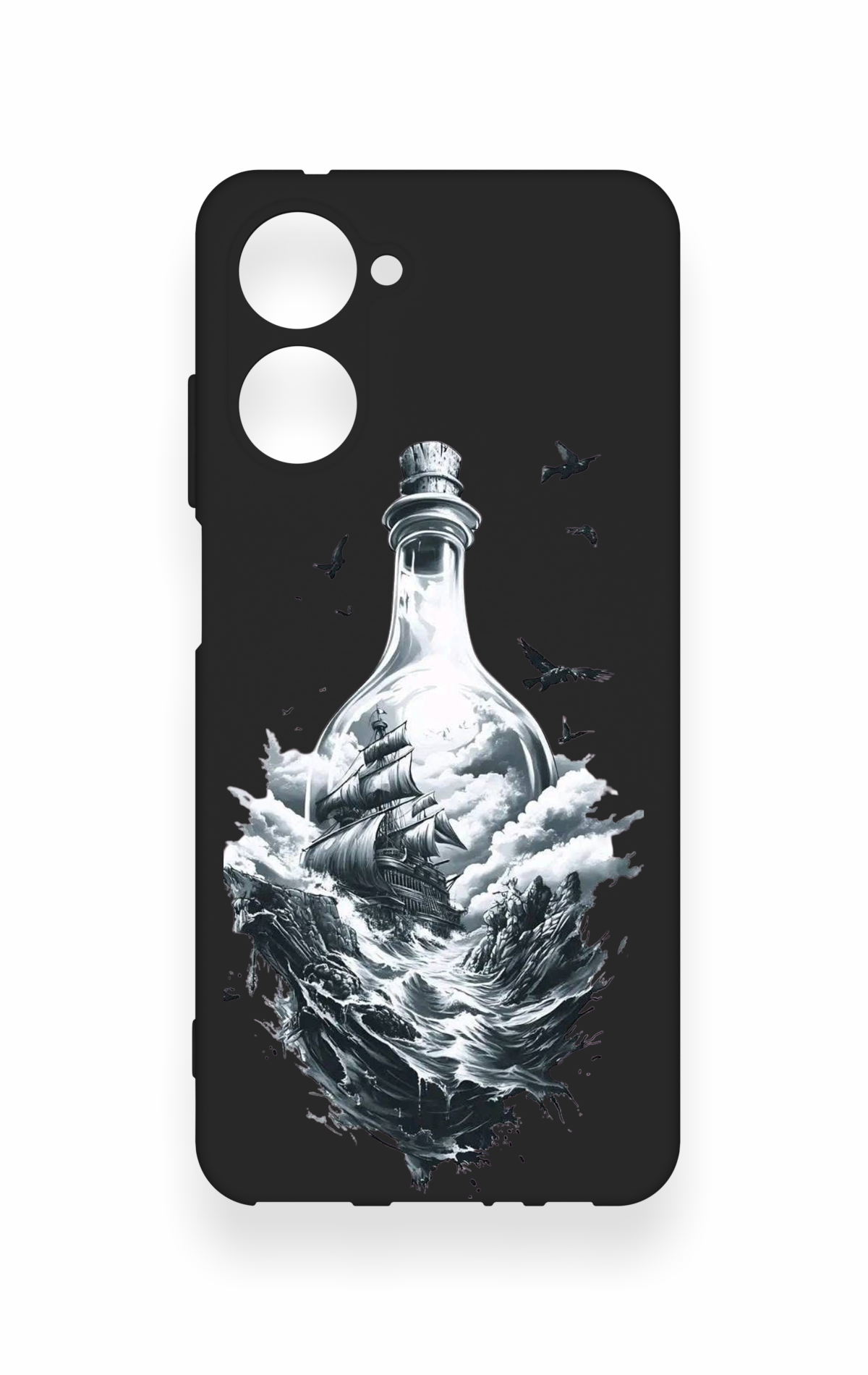 Realme 10 Uyumlu Secret Sea Desenli Silikon Kılıf