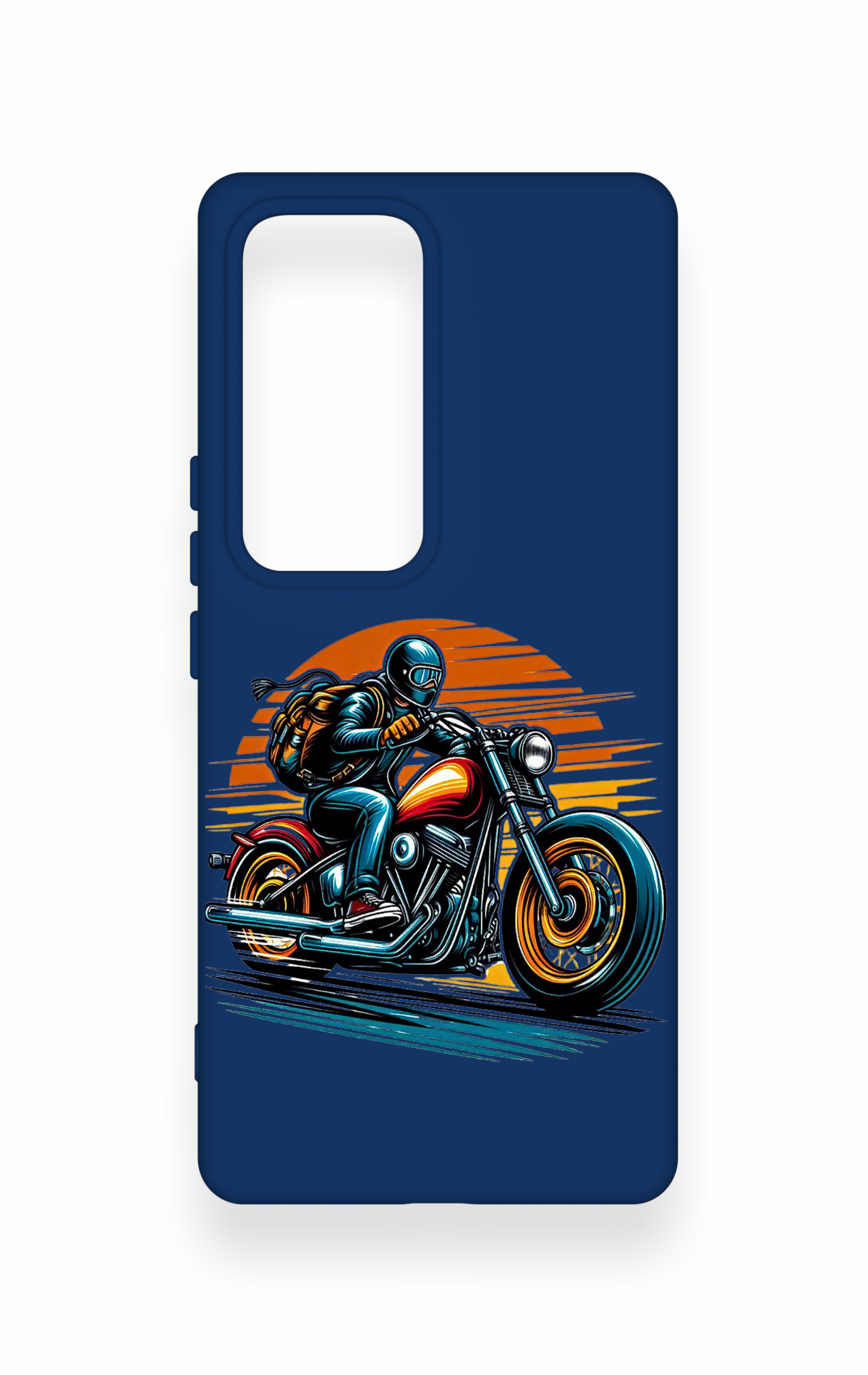 Vivo V30 Uyumlu Moto Rider Desenli Silikon Kılıf