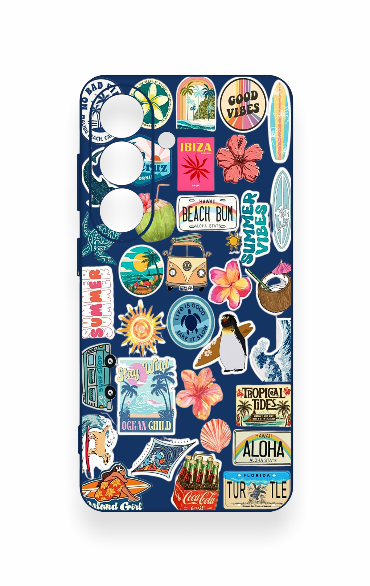 Samsung S26 Uyumlu Summer Vibes Desenli Silikon Kılıf