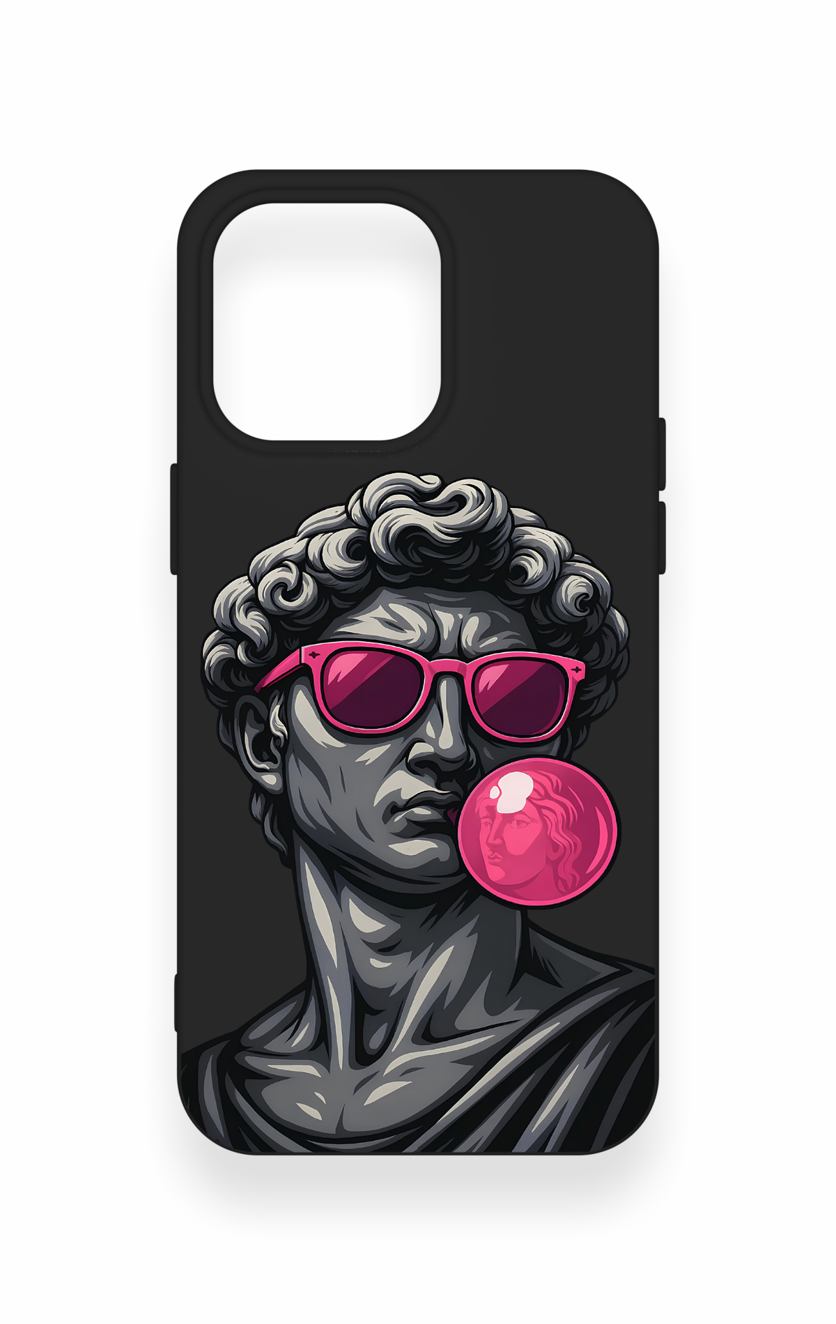 iPhone 15 Pro Max Uyumlu Pop David Desenli Silikon Kılıf