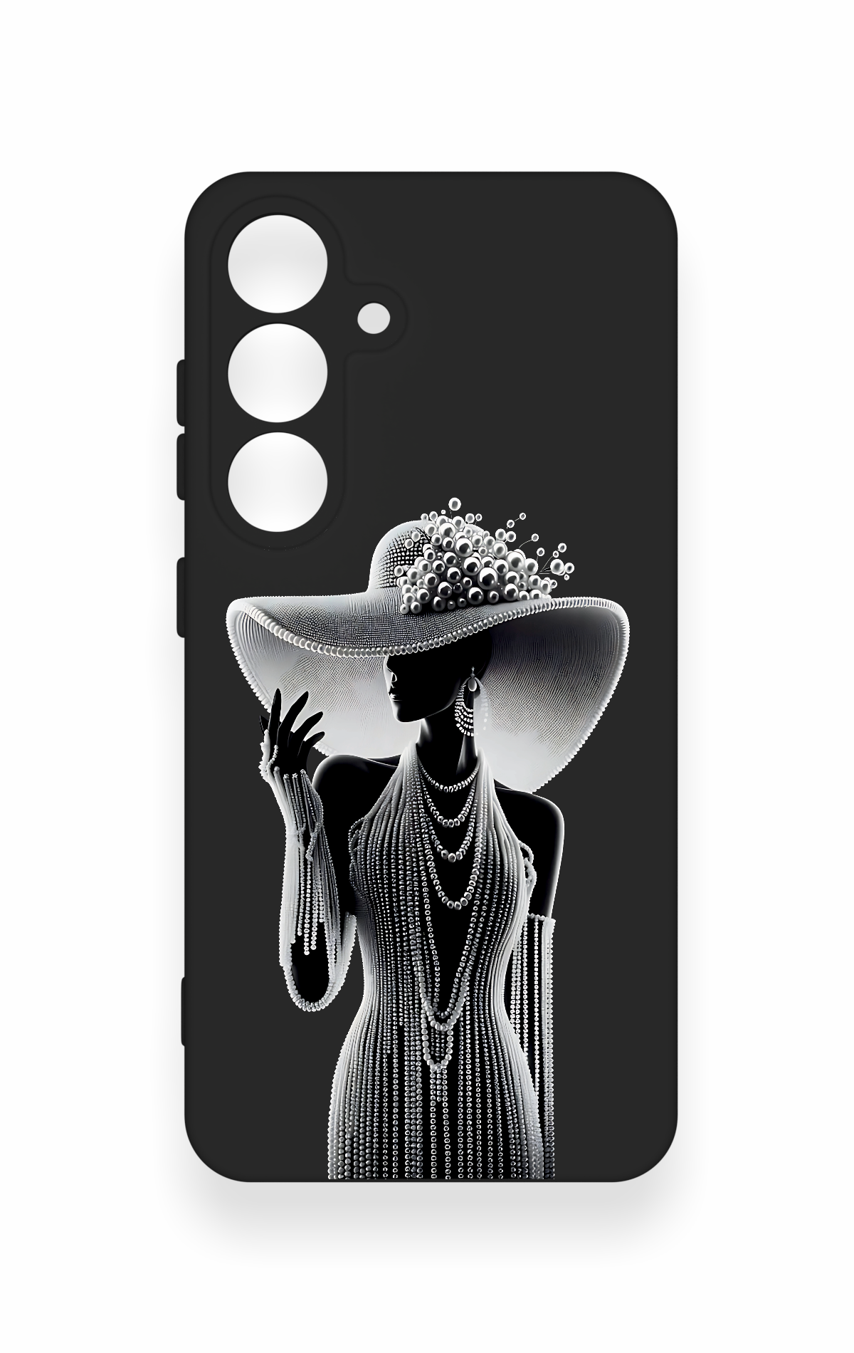 Samsung S25 Uyumlu Lady Desenli Silikon Kılıf