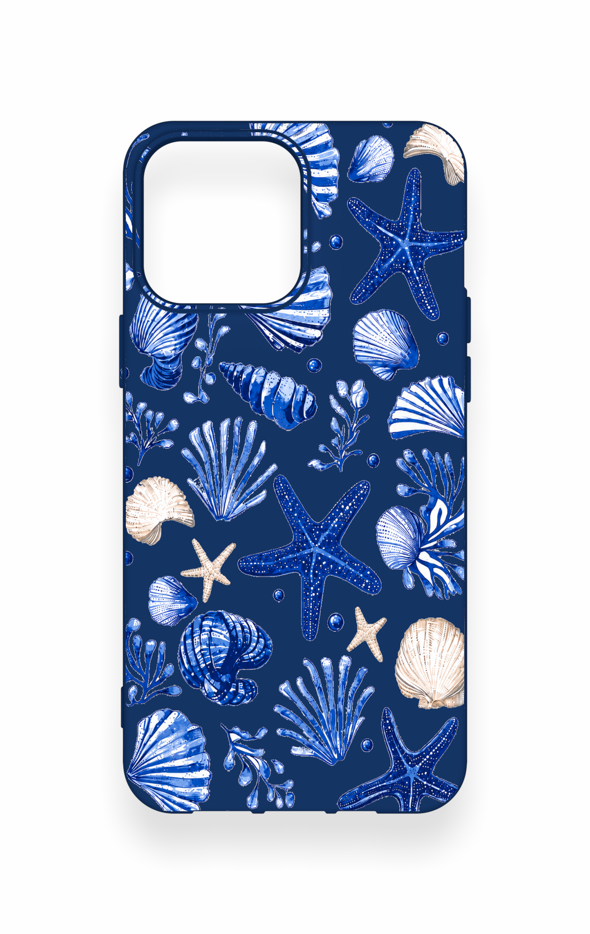 iPhone 13 Pro Max Uyumlu Deniz Kabuğu Desenli Silikon Kılıf