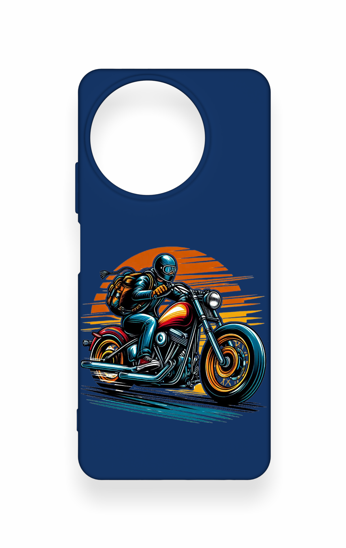 Realme 11 Uyumlu Moto Rider Desenli Silikon Kılıf