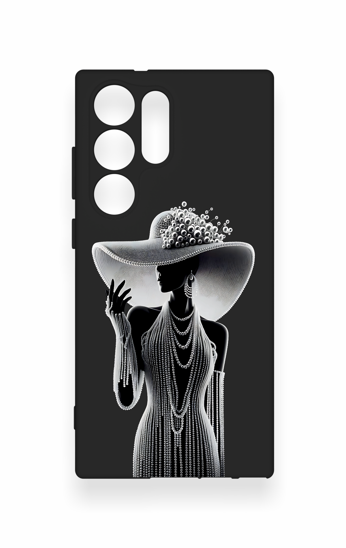 Samsung S23 Ultra Uyumlu Lady Desenli Silikon Kılıf