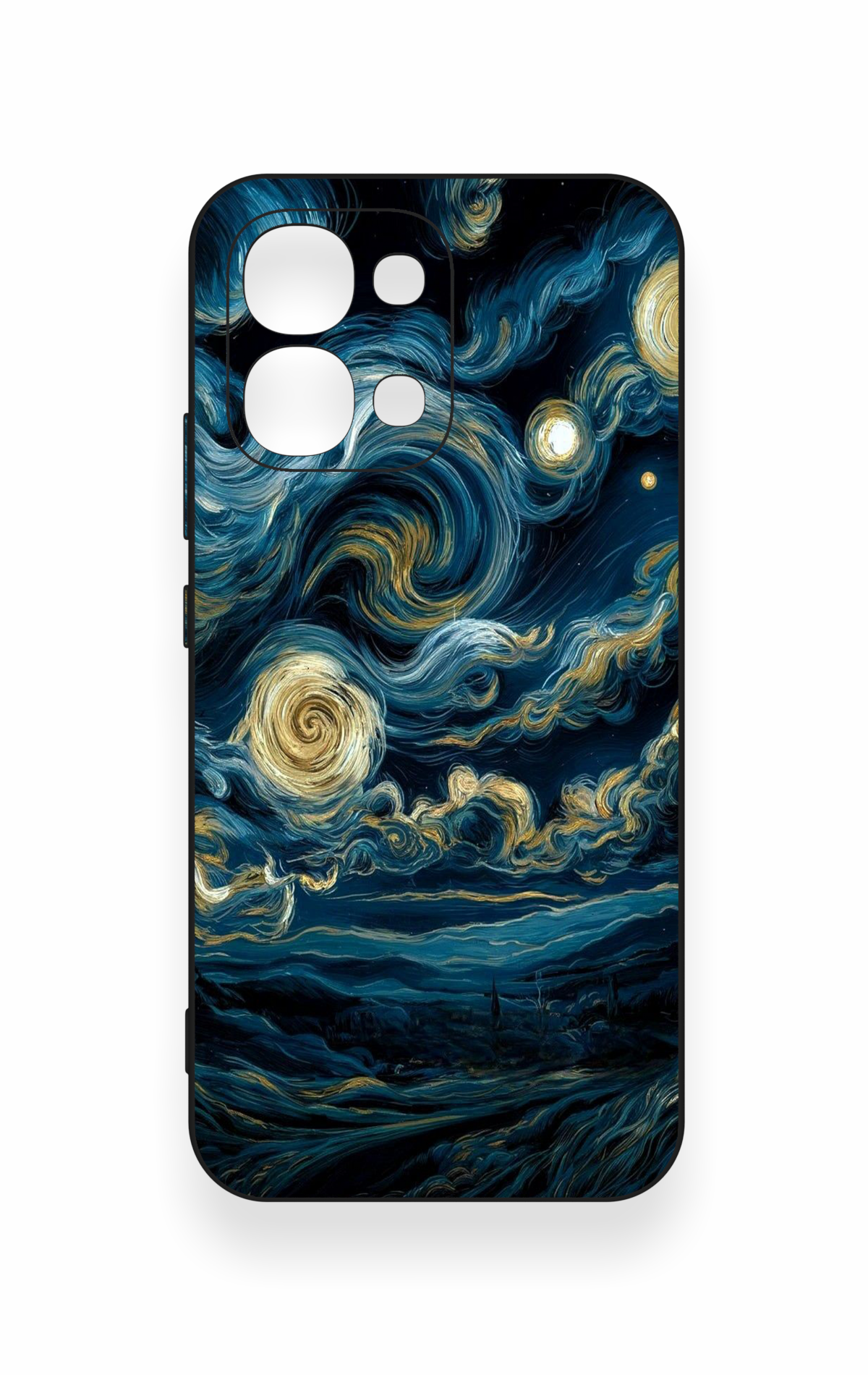 Oppo A6 Pro Uyumlu Yıldızlı Gece Desenli Silikon Kılıf